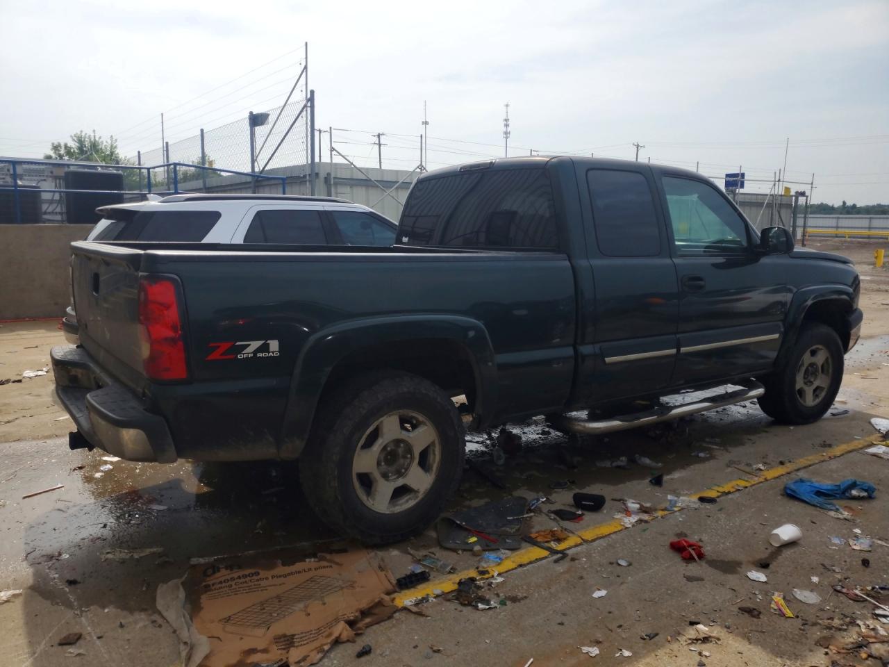2006 Chevrolet Silverado K1500 Green vin: 1GCEK19B06E163818
