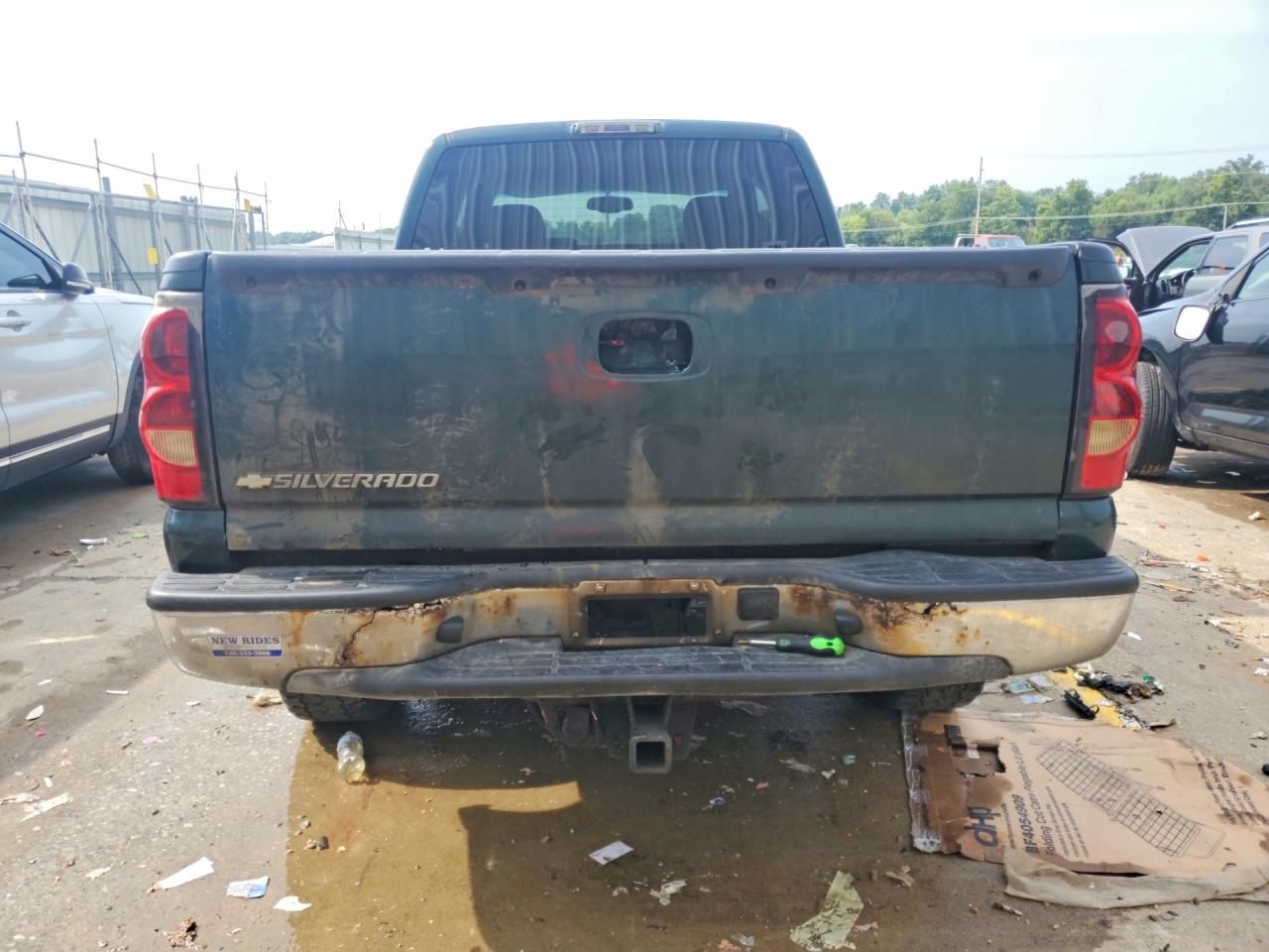 2006 Chevrolet Silverado K1500 Green vin: 1GCEK19B06E163818
