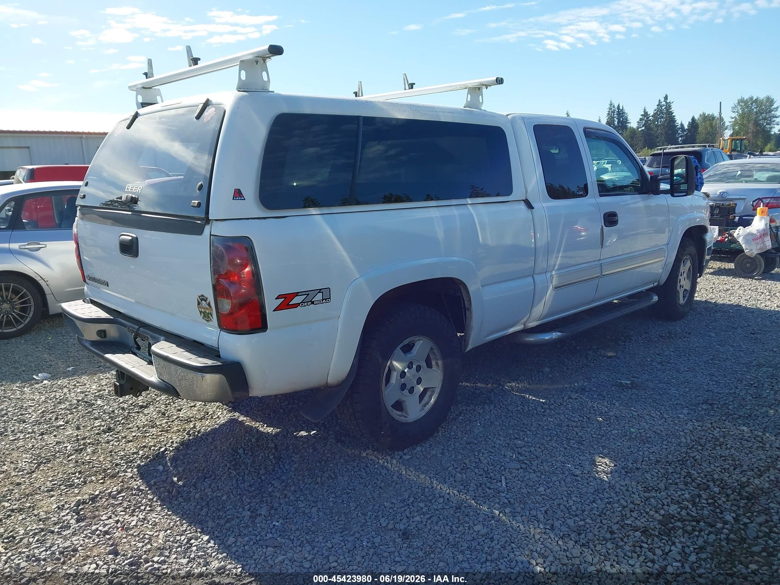 2006 Chevrolet Silverado 1500 Lt2 White vin: 1GCEK19B06Z189893