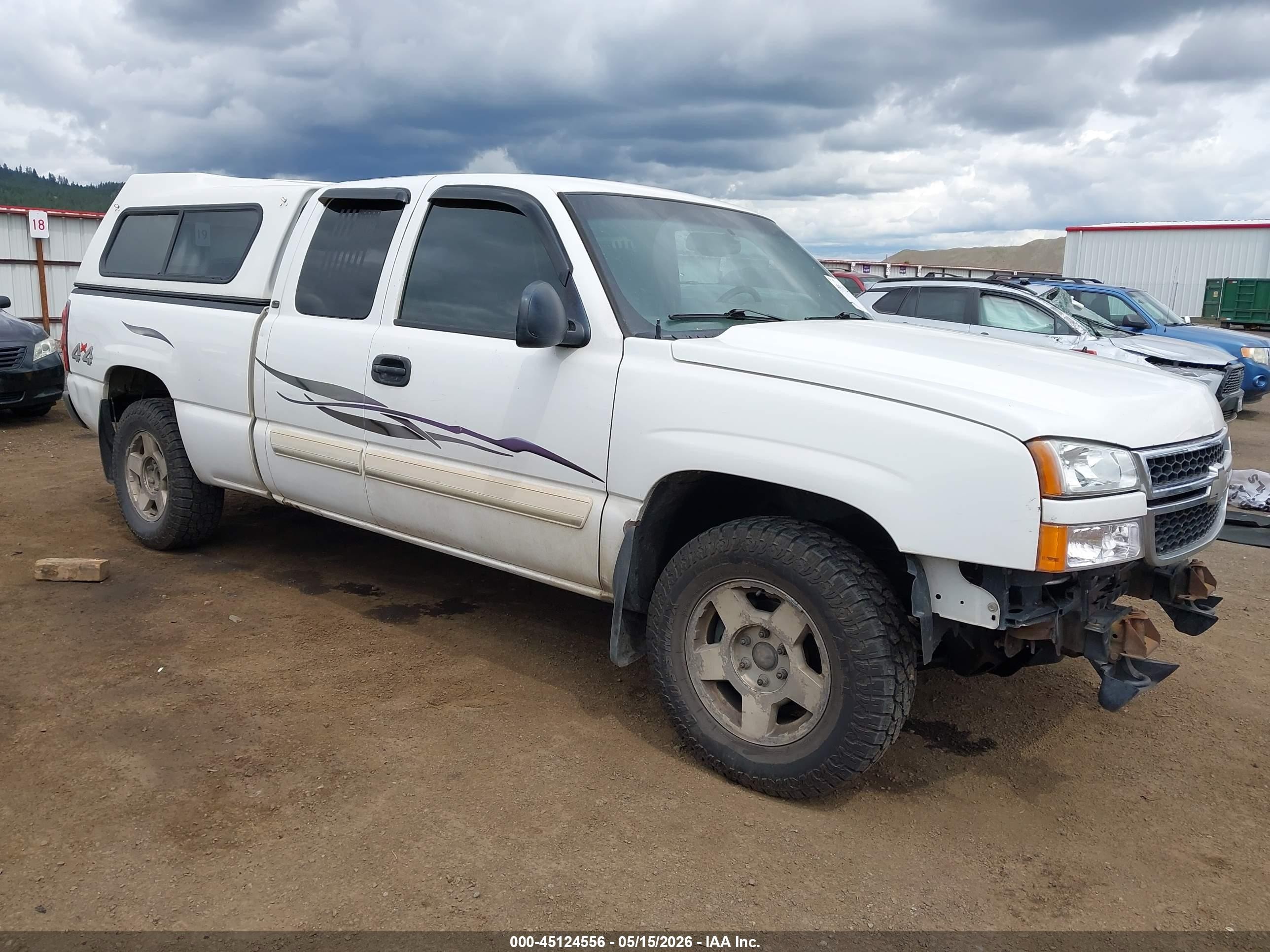 2006 Chevrolet Silverado 1500 Lt1 White vin: 1GCEK19B06Z239286