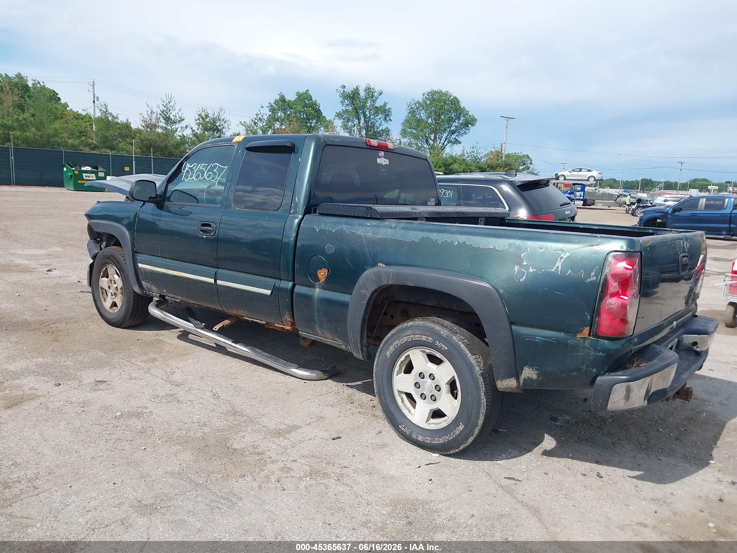 2005 Chevrolet Silverado 1500 Ls Green vin: 1GCEK19B15E154852