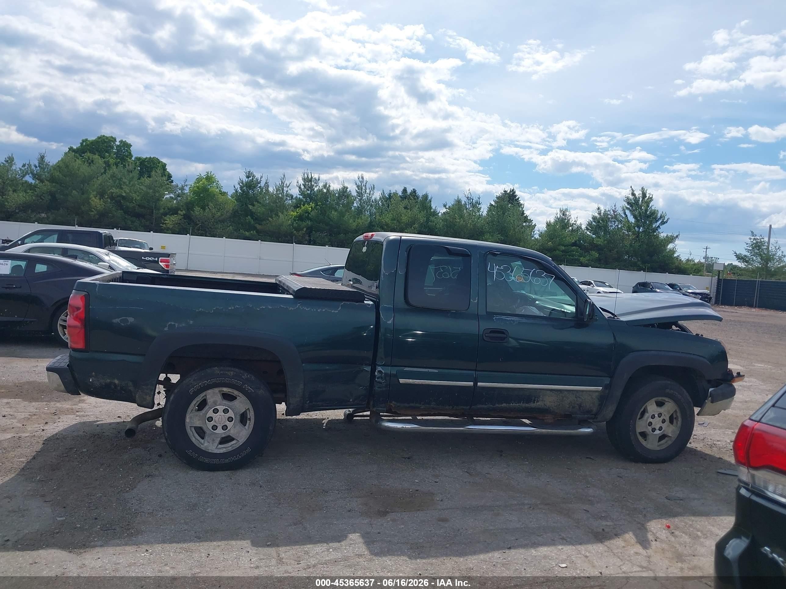 2005 Chevrolet Silverado 1500 Ls Green vin: 1GCEK19B15E154852