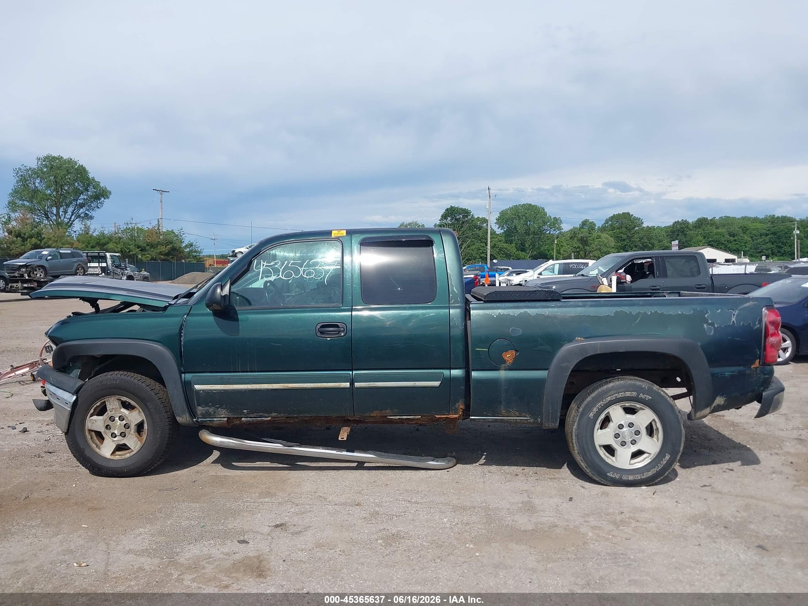 2005 Chevrolet Silverado 1500 Ls Green vin: 1GCEK19B15E154852