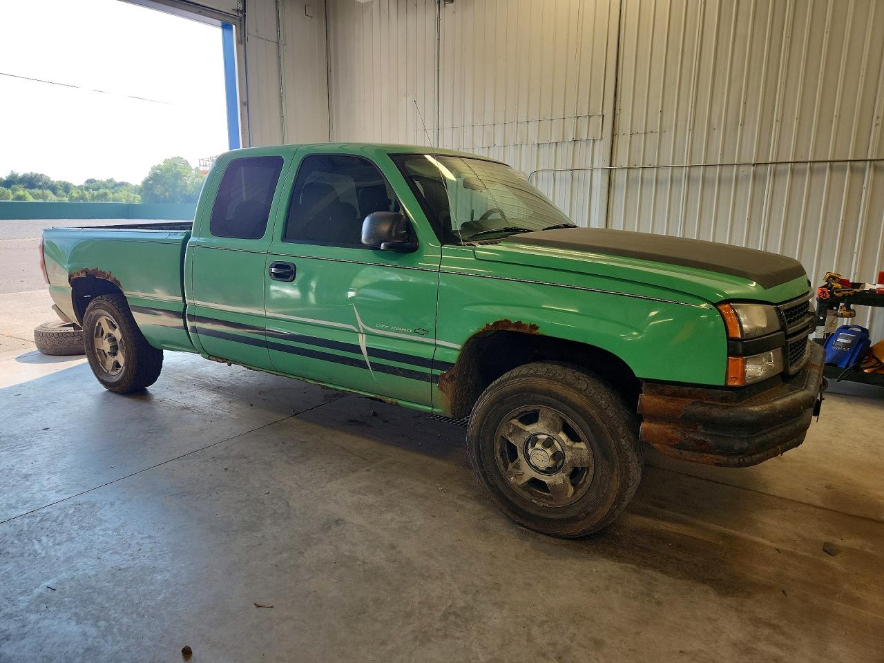 2006 Chevrolet Silverado K1500 Green vin: 1GCEK19B16Z270160