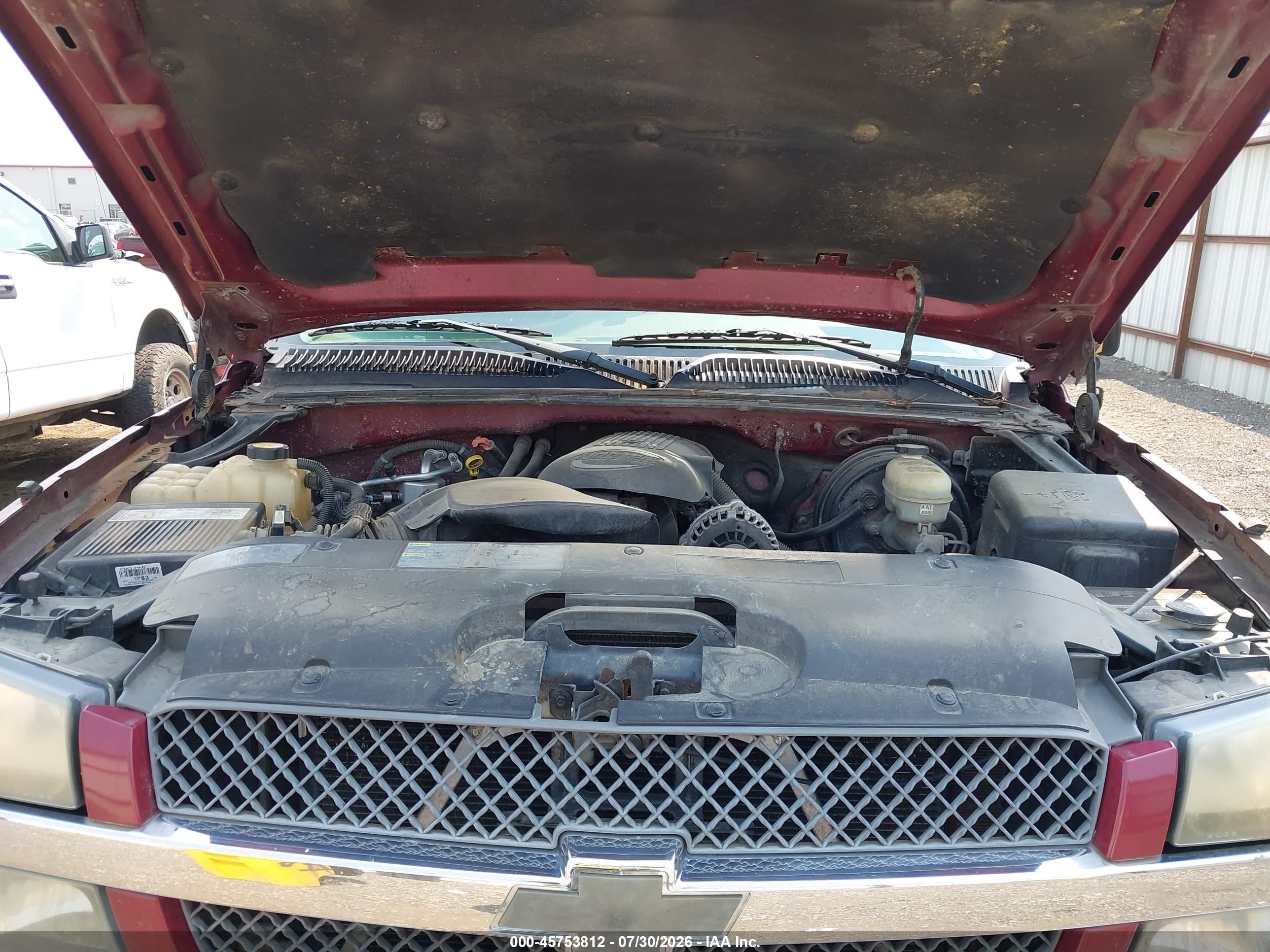 2005 Chevrolet Silverado 1500 Ls Red vin: 1GCEK19B25E106826