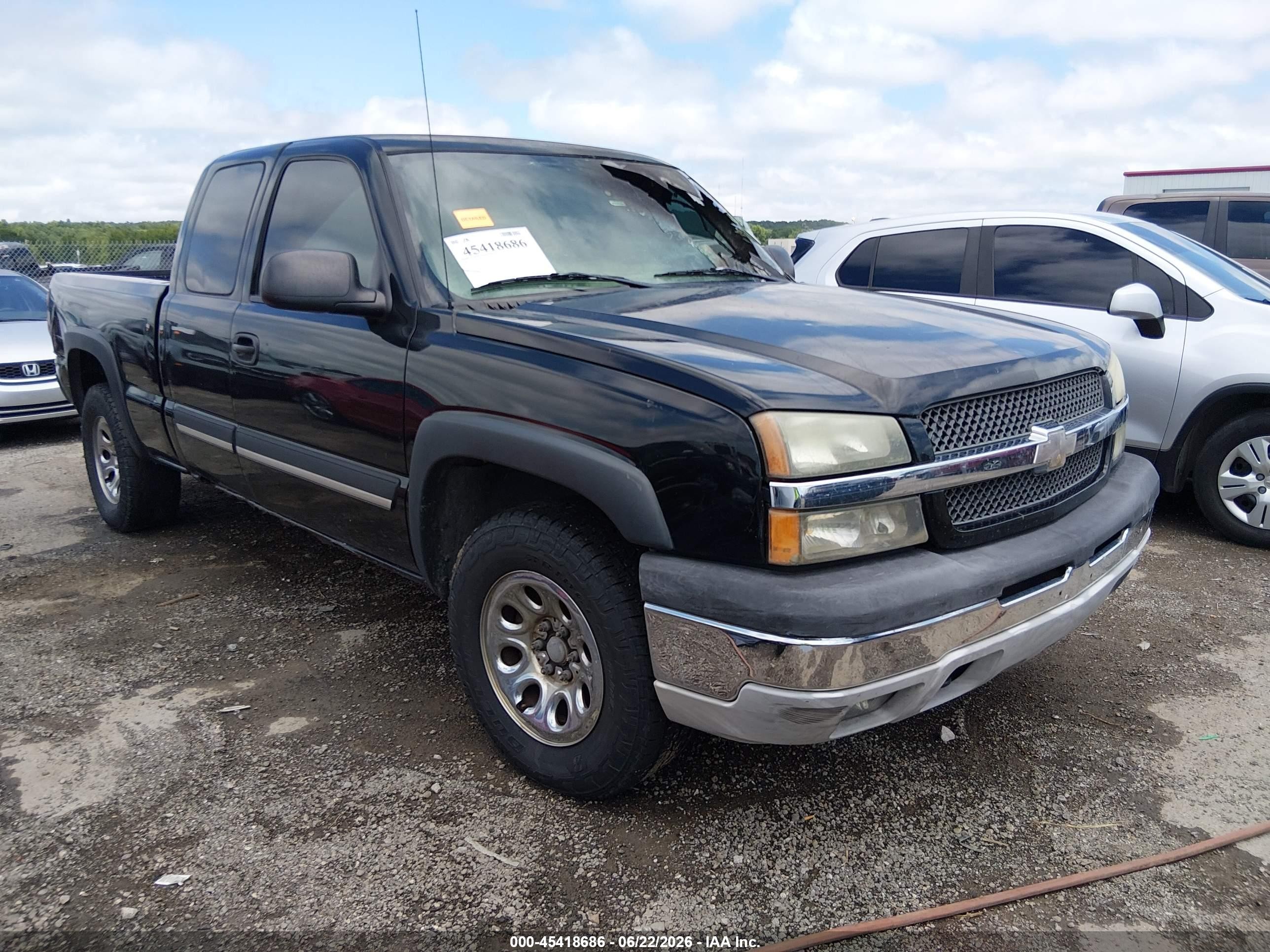 2005 Chevrolet Silverado 1500 Z71 Черный vin: 1GCEK19B25Z105703