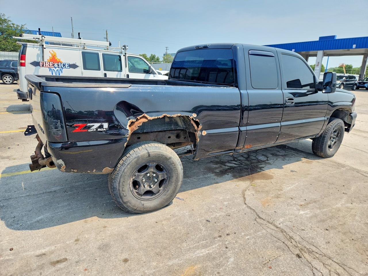 2005 Chevrolet Silverado K1500 Black vin: 1GCEK19B25Z264804