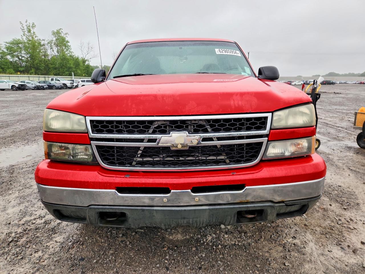 2006 Chevrolet Silverado K1500 Red vin: 1GCEK19B26Z187045