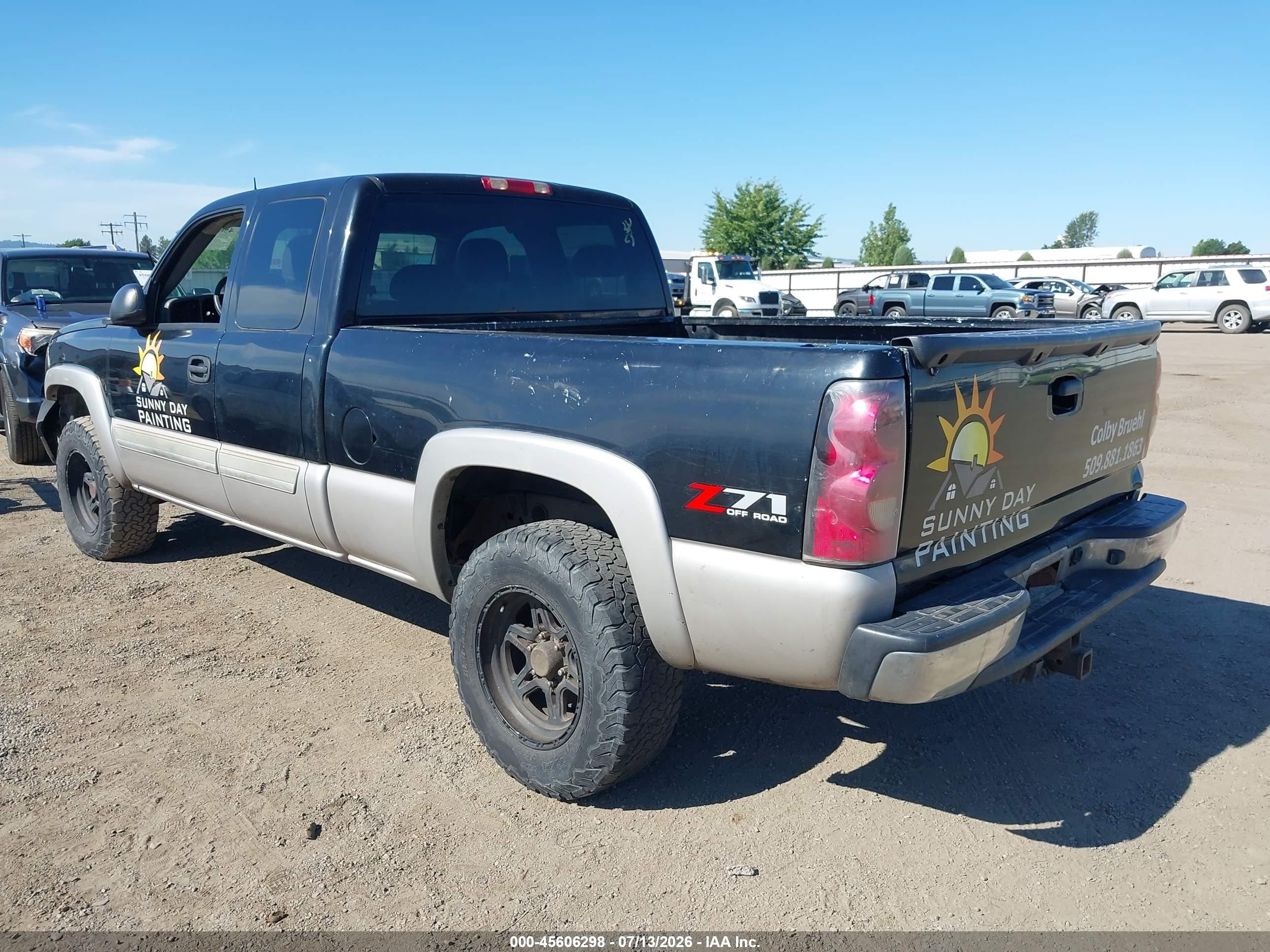 2005 Chevrolet Silverado 1500 Z71 Черный vin: 1GCEK19B35Z127130