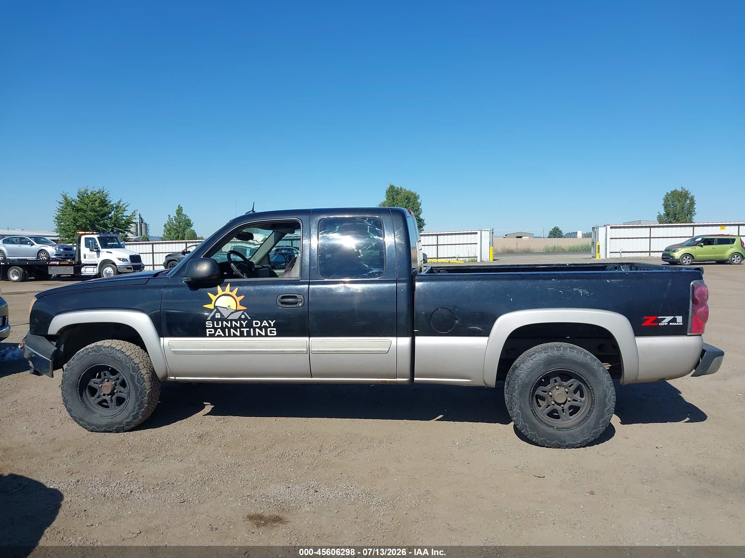 2005 Chevrolet Silverado 1500 Z71 Черный vin: 1GCEK19B35Z127130