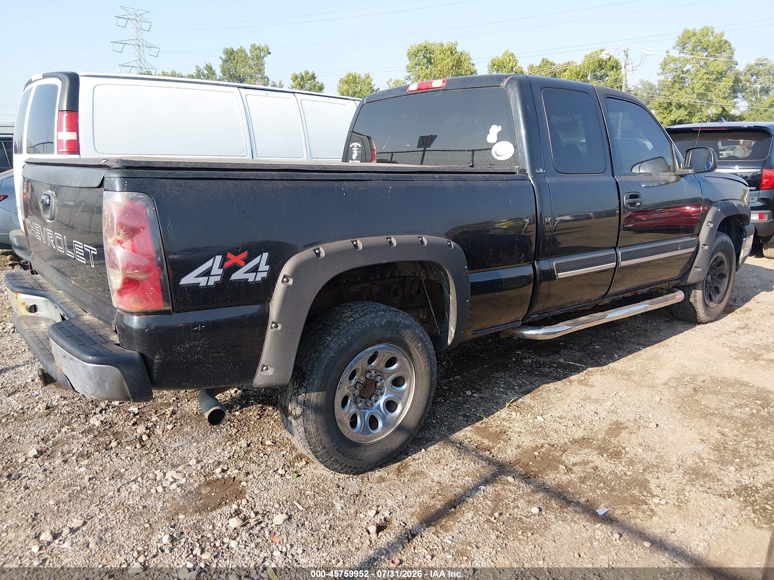 2006 Chevrolet Silverado 1500 Ls Black vin: 1GCEK19B36Z240111