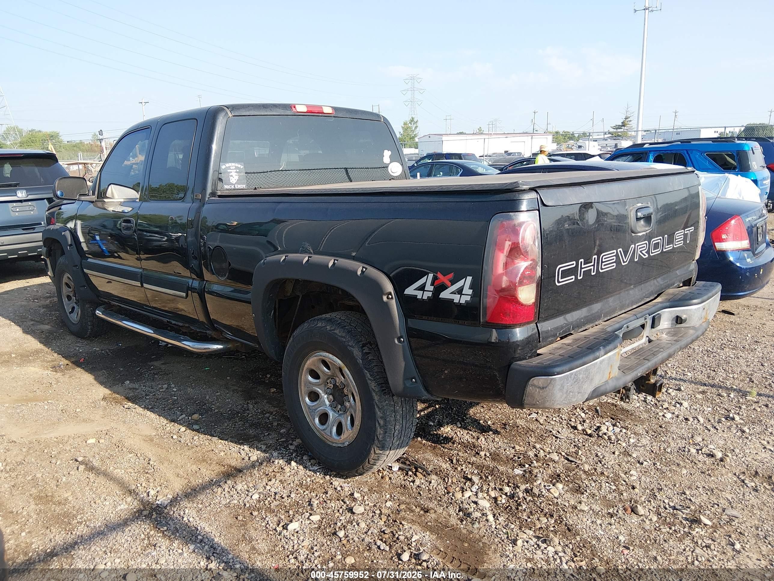 2006 Chevrolet Silverado 1500 Ls Black vin: 1GCEK19B36Z240111