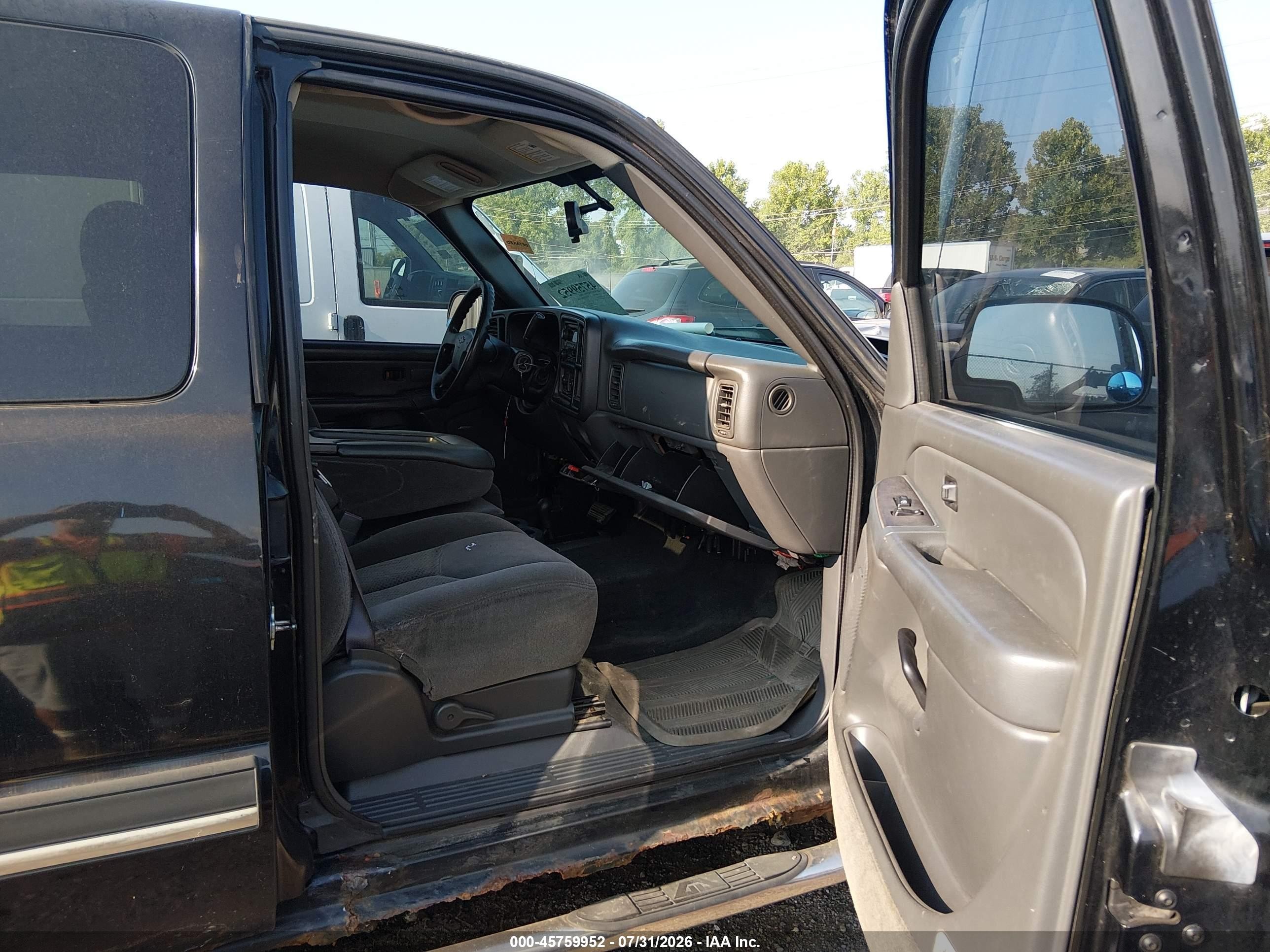 2006 Chevrolet Silverado 1500 Ls Black vin: 1GCEK19B36Z240111