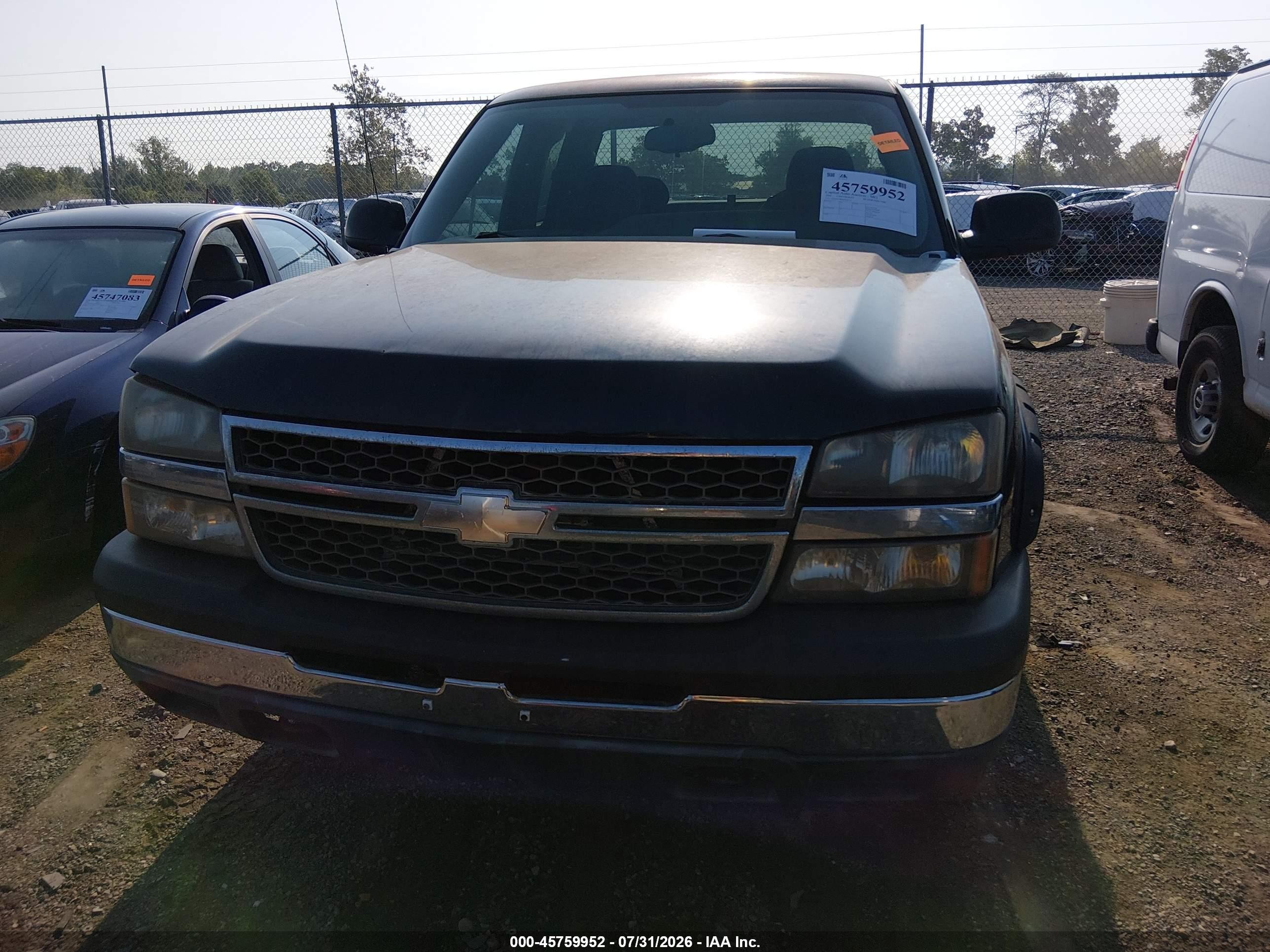 2006 Chevrolet Silverado 1500 Ls Black vin: 1GCEK19B36Z240111