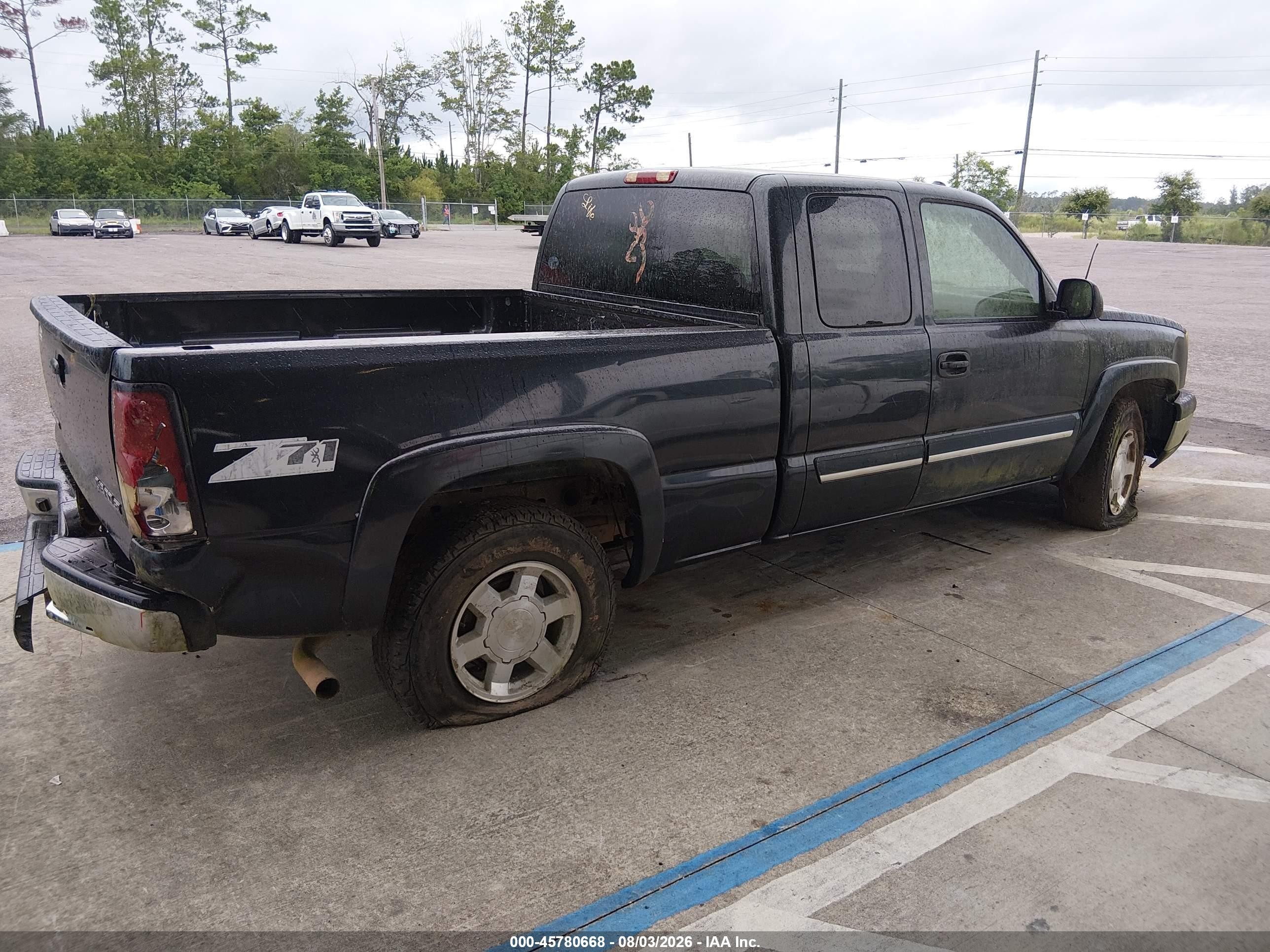 2005 Chevrolet Silverado 1500 Z71 Black vin: 1GCEK19B55E119411