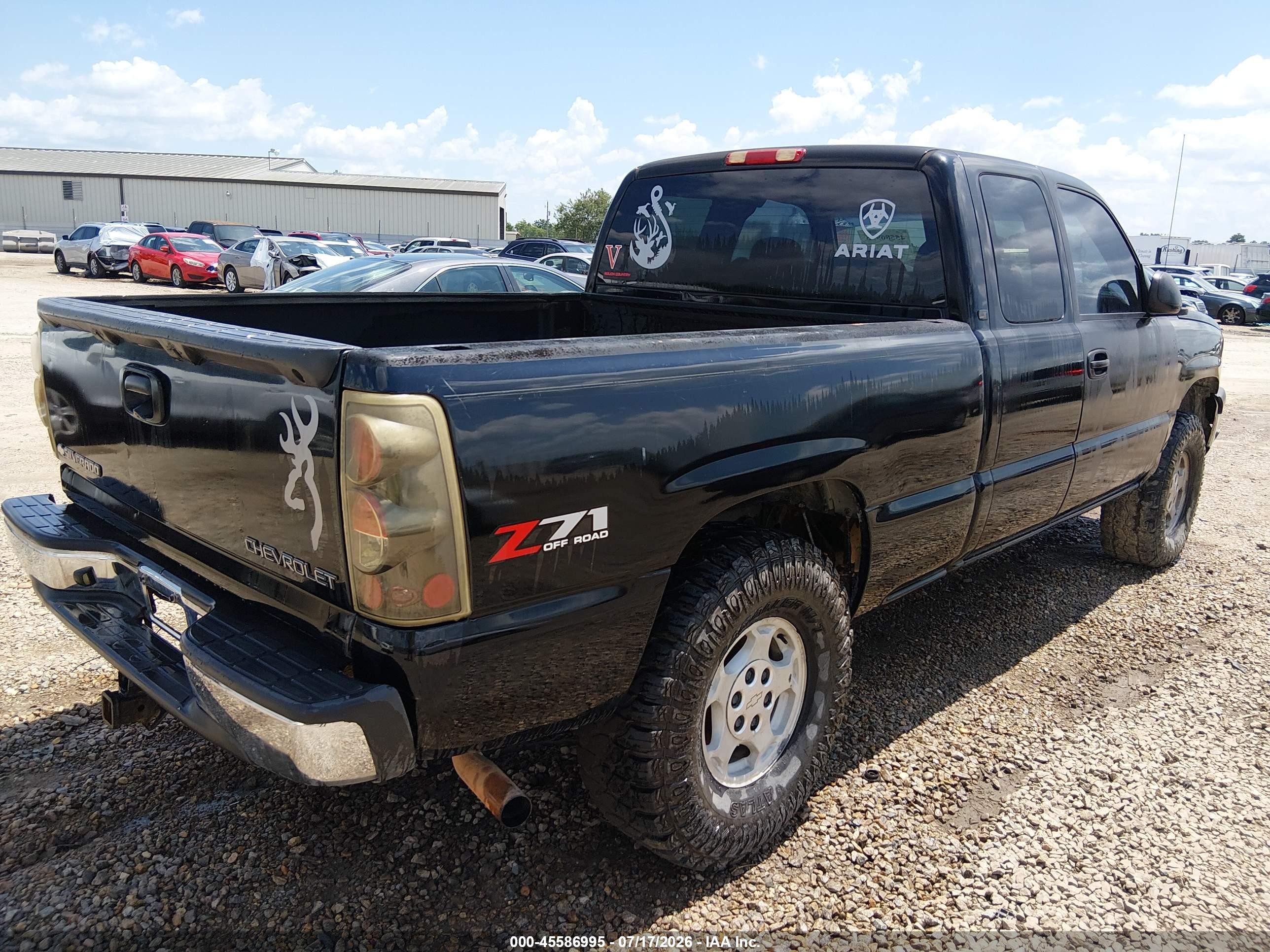 2005 Chevrolet Silverado 1500 Lt Black vin: 1GCEK19B55E187062