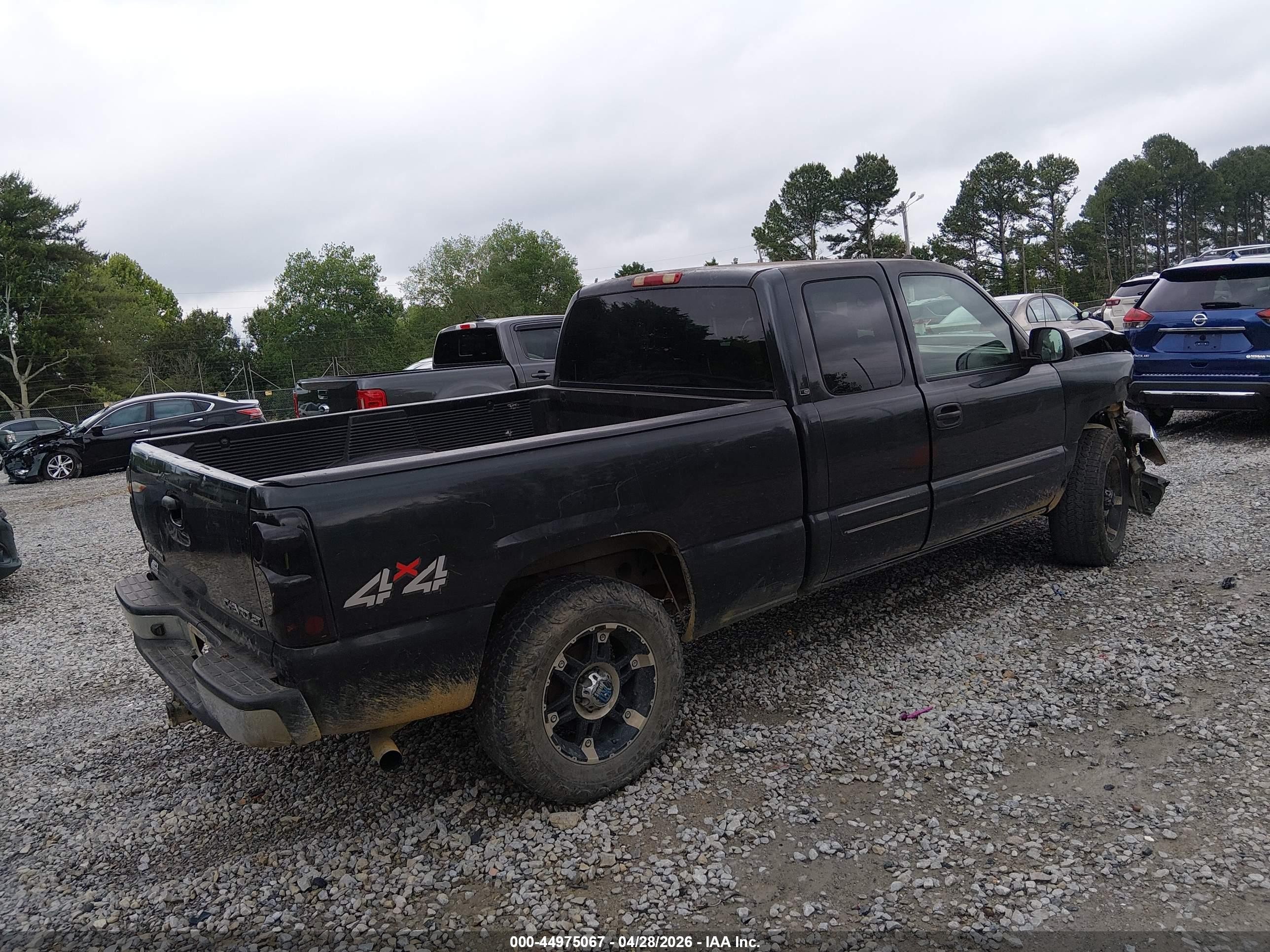 2005 Chevrolet Silverado 1500 Ls Black vin: 1GCEK19B55E280390