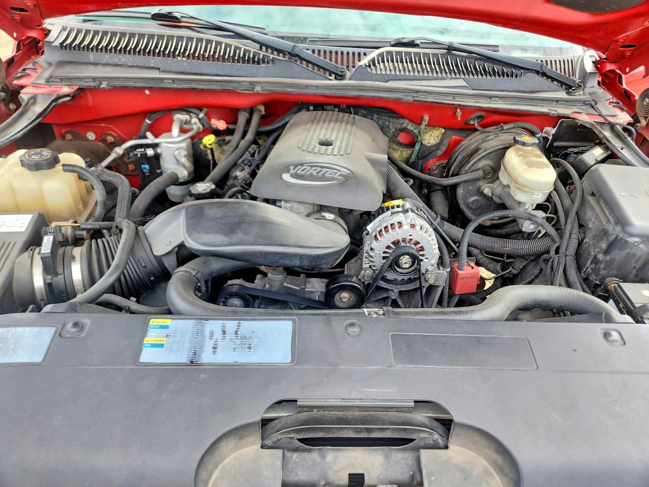 2005 Chevrolet Silverado K1500 Red vin: 1GCEK19B55Z107297