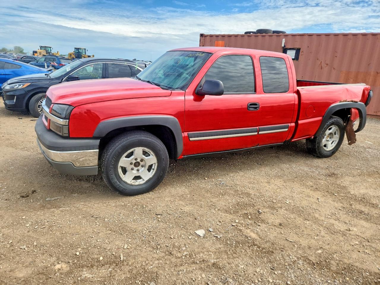 2005 Chevrolet Silverado K1500 Red vin: 1GCEK19B55Z107297