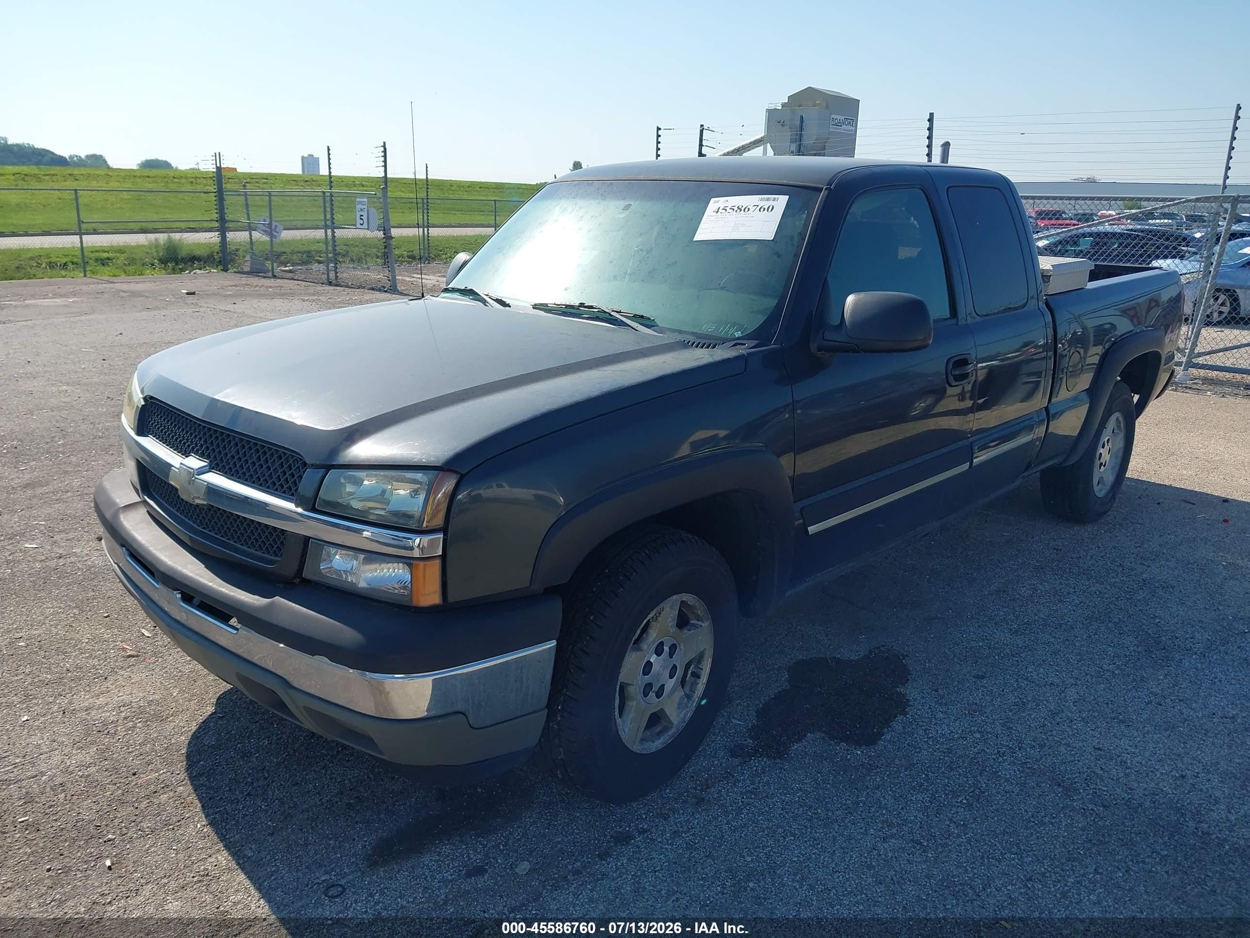 2005 Chevrolet Silverado 1500 Ls Black vin: 1GCEK19B65Z102691