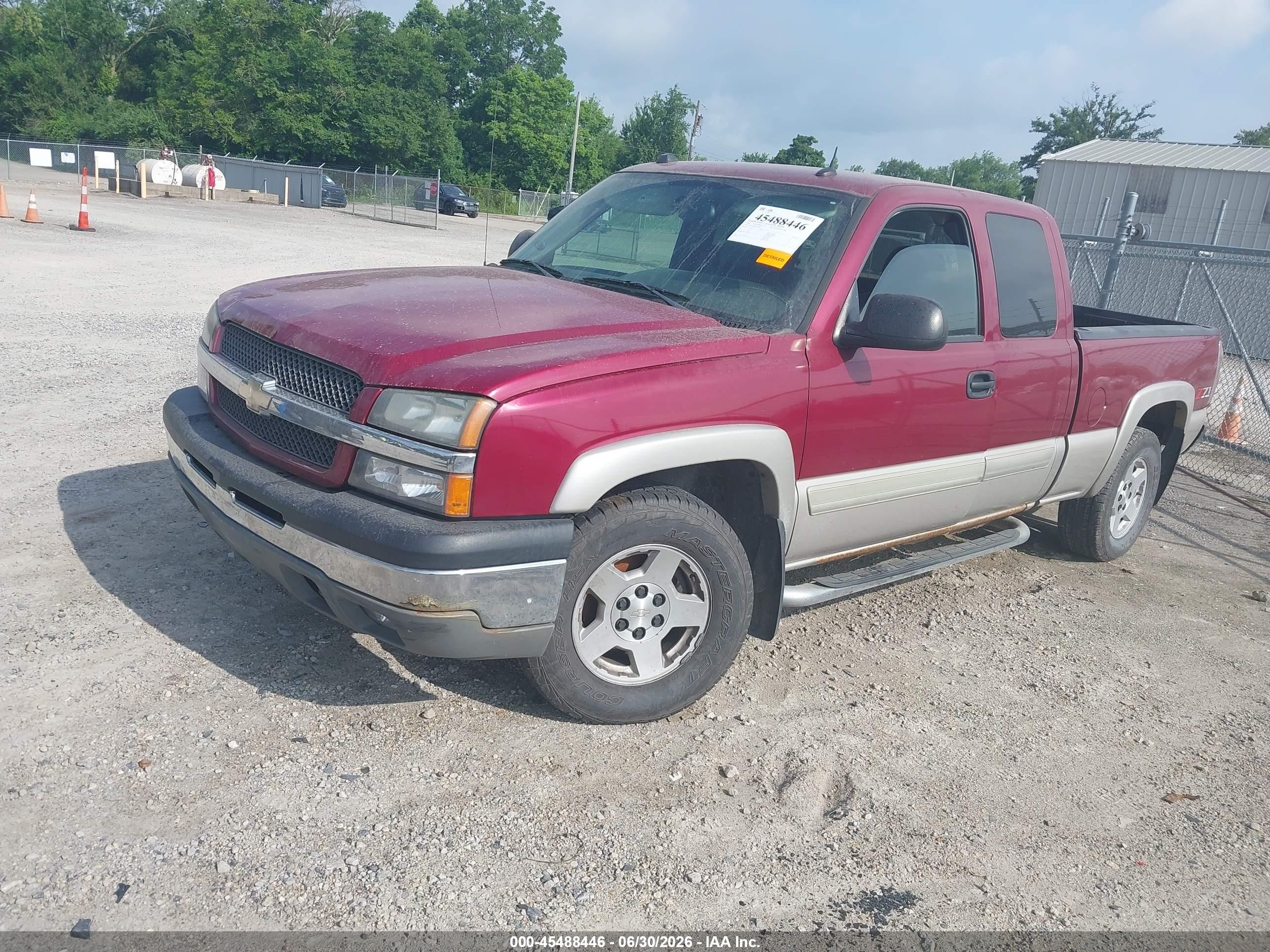 2005 Chevrolet Silverado 1500 Z71 Красный vin: 1GCEK19B65Z250419