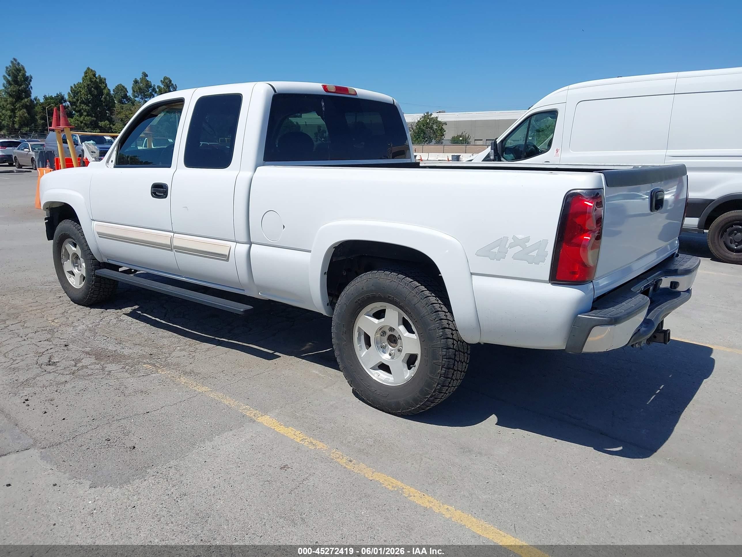 2006 Chevrolet Silverado 1500 Lt1 White vin: 1GCEK19B66Z243424