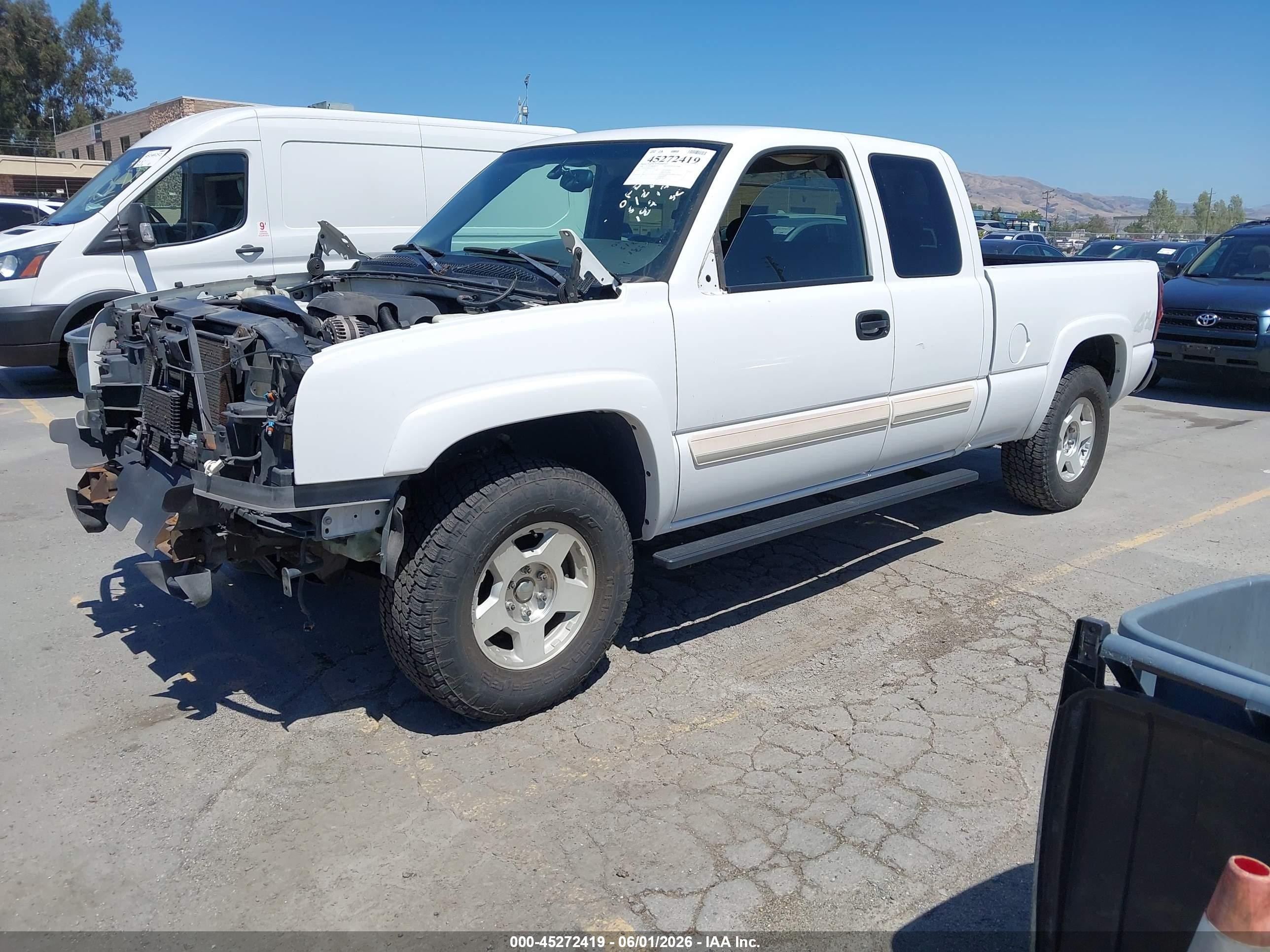2006 Chevrolet Silverado 1500 Lt1 White vin: 1GCEK19B66Z243424