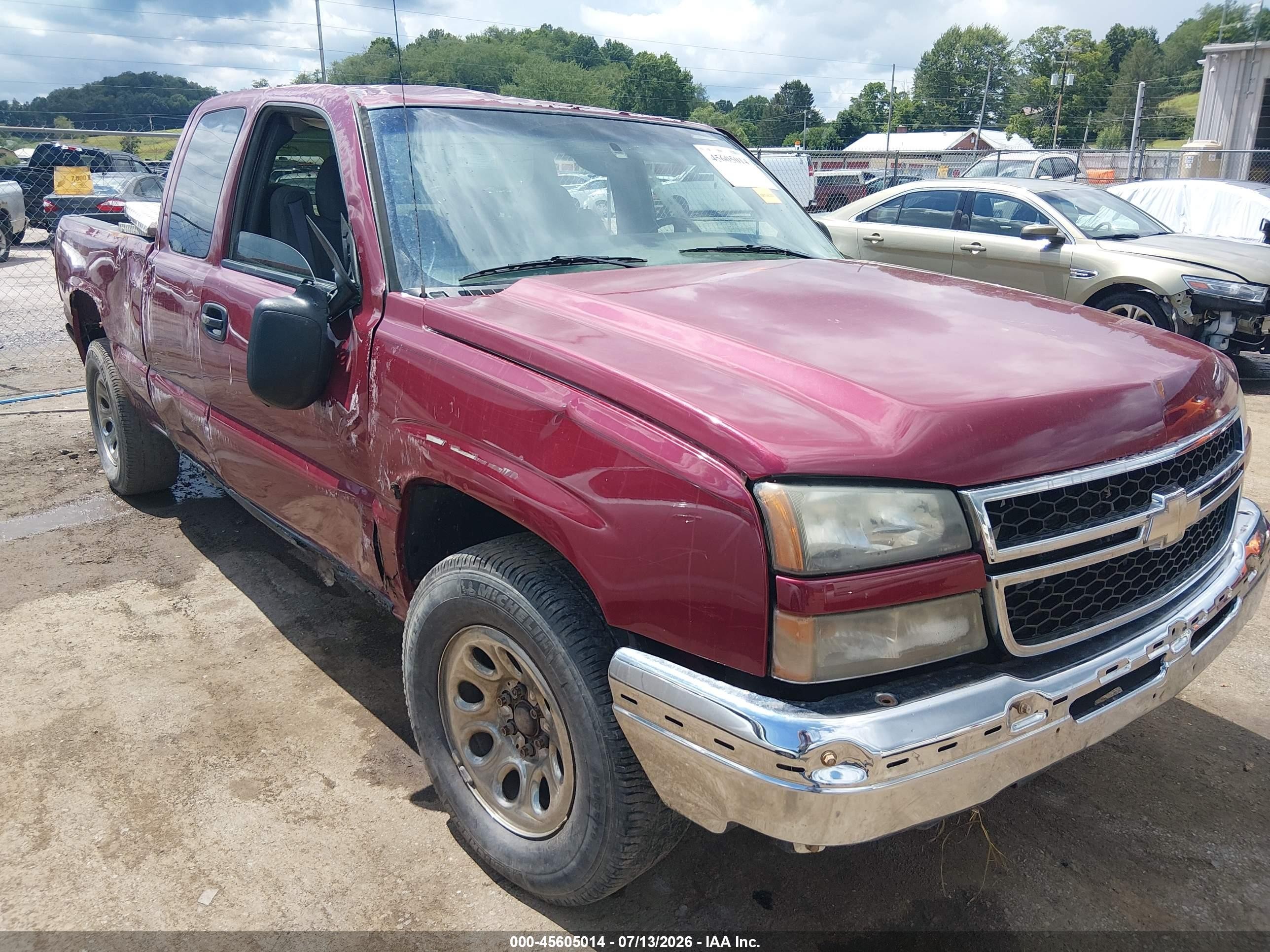 2006 Chevrolet Silverado 1500 Lt1 Maroon vin: 1GCEK19B66Z279775