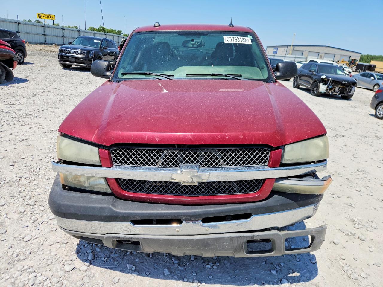 2005 Chevrolet Silverado K1500 Maroon vin: 1GCEK19B85E122349