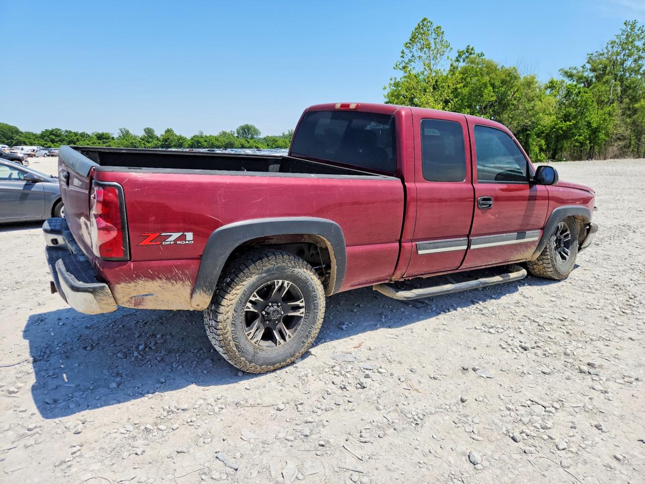 2005 Chevrolet Silverado K1500 Maroon vin: 1GCEK19B85E122349