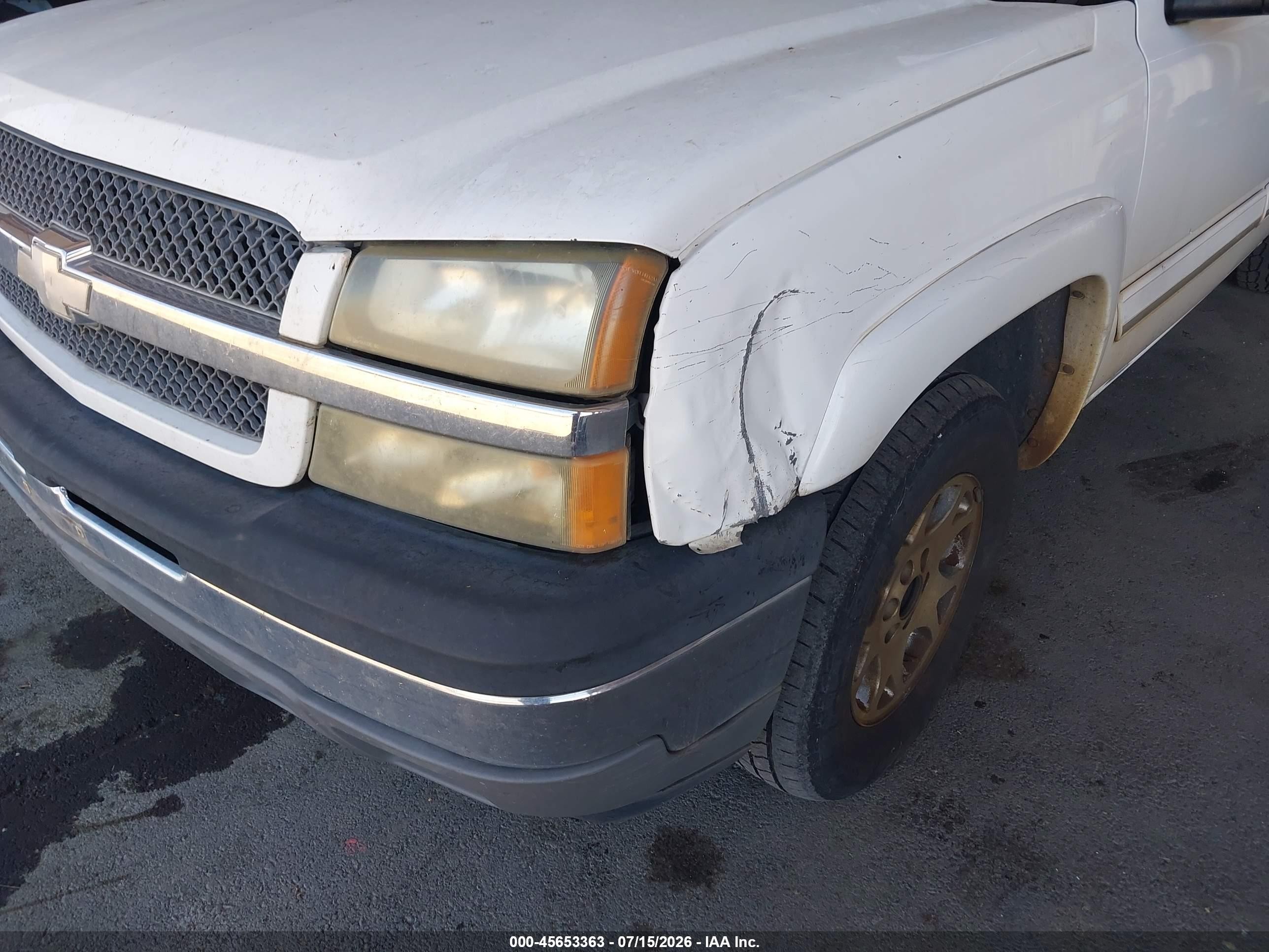 2005 Chevrolet Silverado 1500 Z71 White vin: 1GCEK19B85E129835