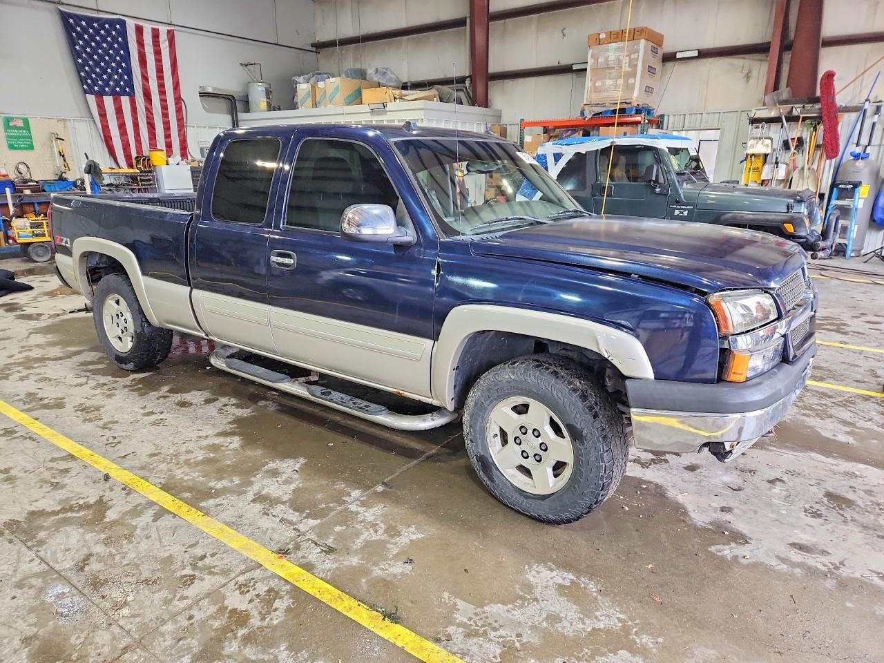 2005 Chevrolet Silverado K1500 Blue vin: 1GCEK19B95Z156826