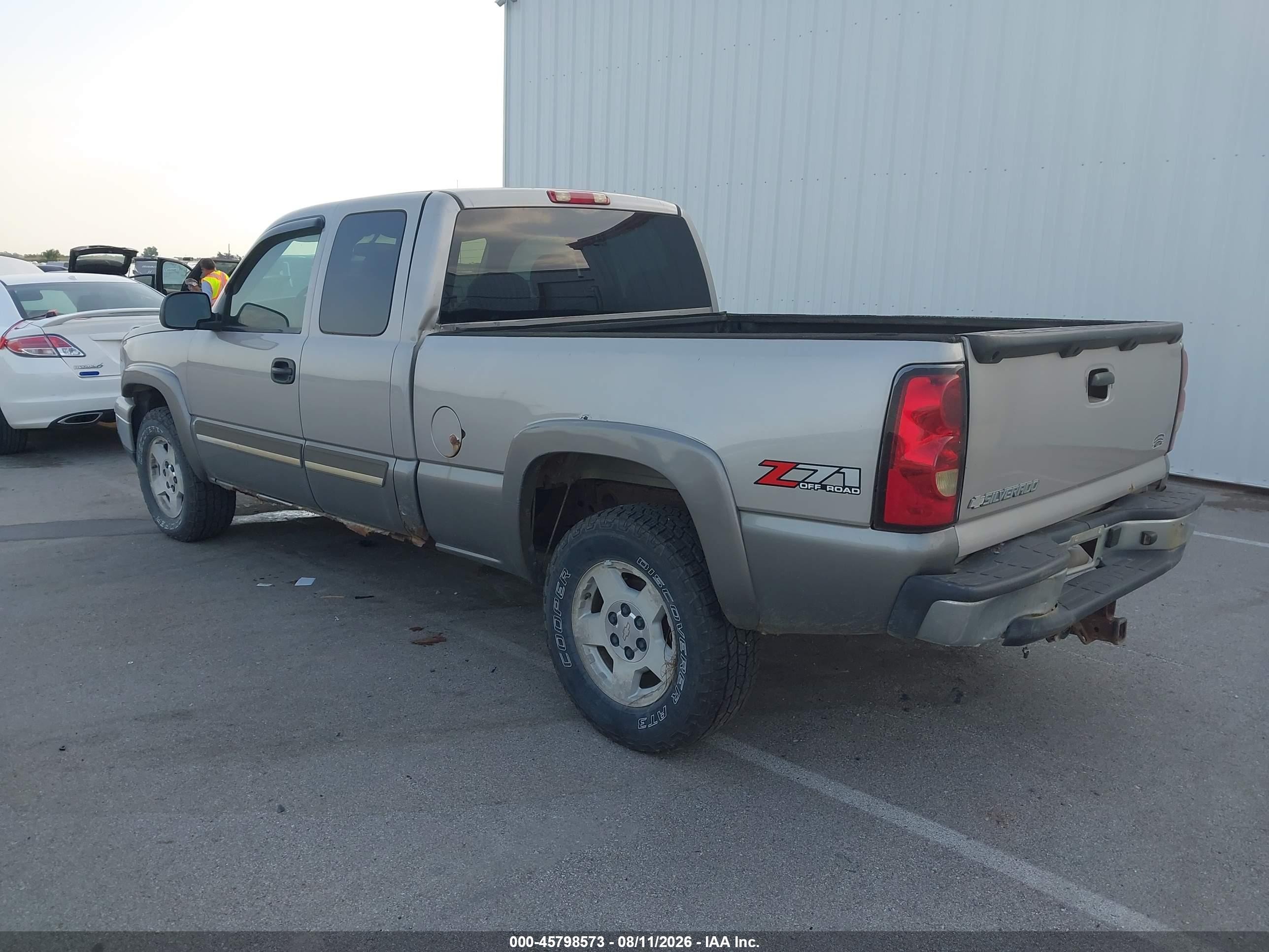 2006 Chevrolet Silverado 1500 Lt2 Silver vin: 1GCEK19B96Z253770