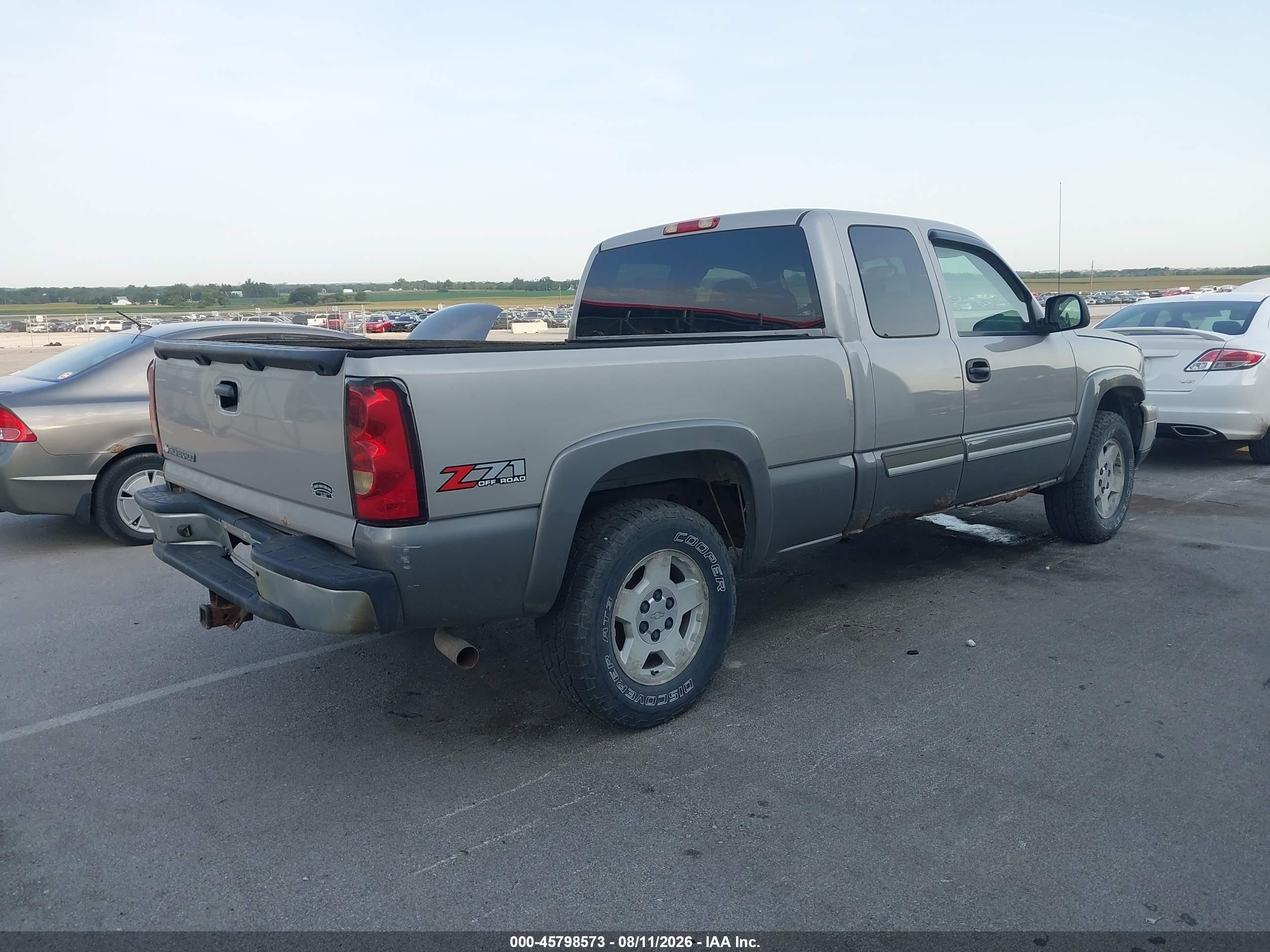 2006 Chevrolet Silverado 1500 Lt2 Silver vin: 1GCEK19B96Z253770