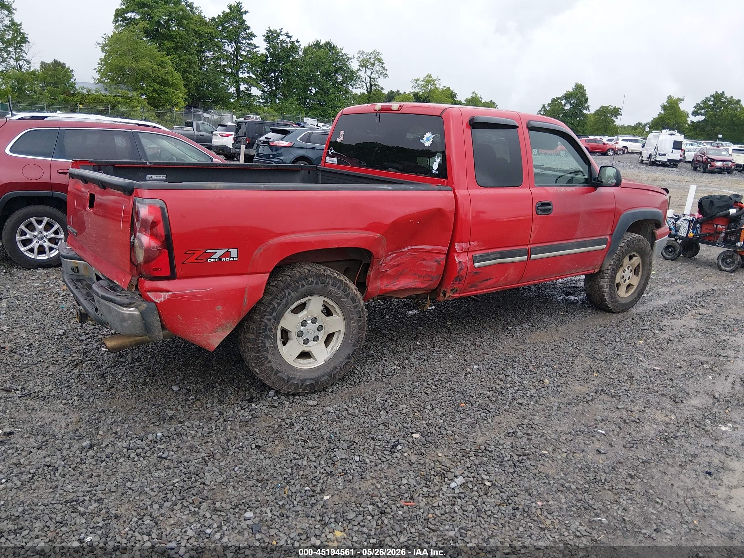 2006 Chevrolet Silverado 1500 Lt1 Red vin: 1GCEK19B96Z261772