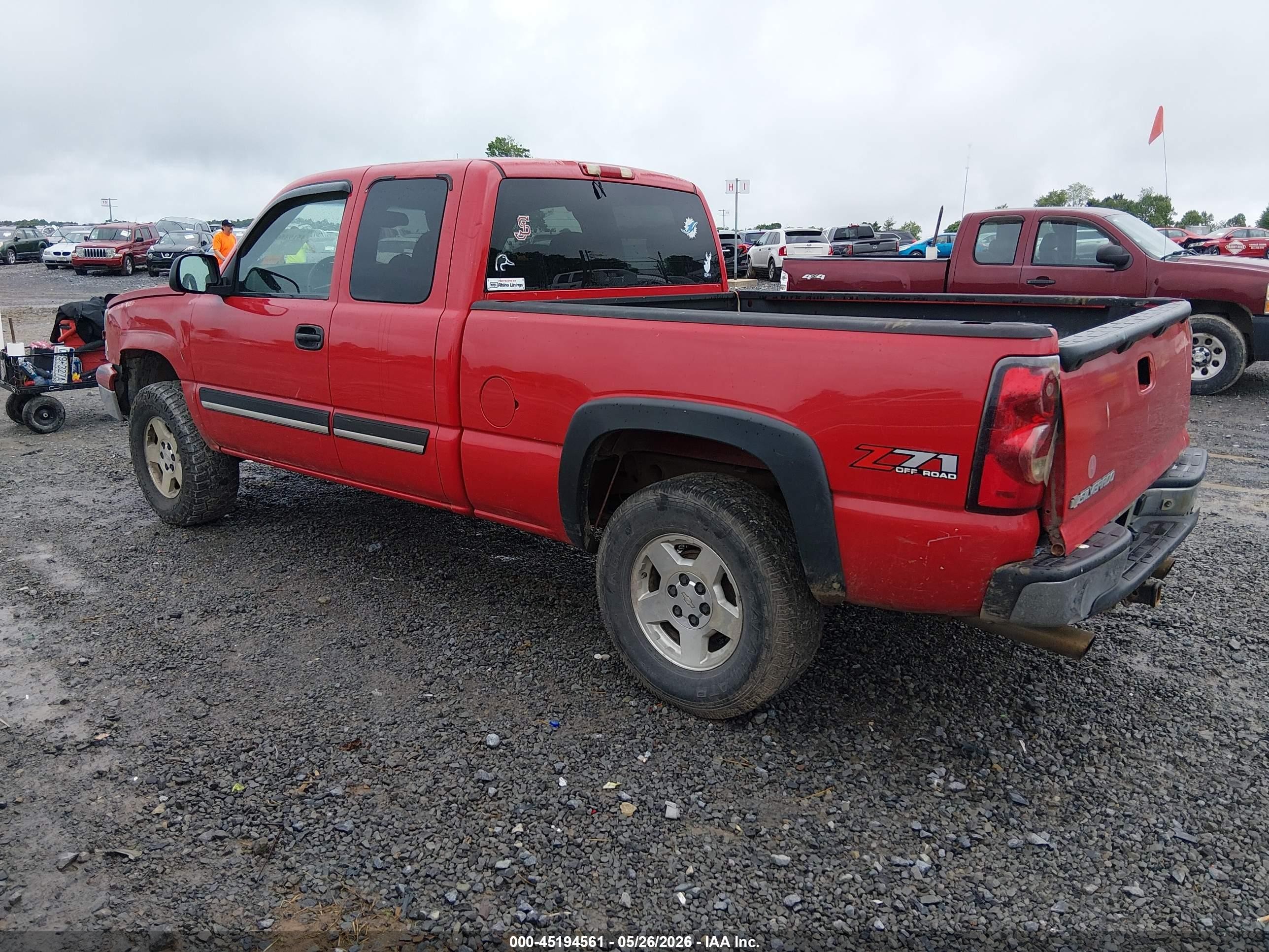 2006 Chevrolet Silverado 1500 Lt1 Red vin: 1GCEK19B96Z261772