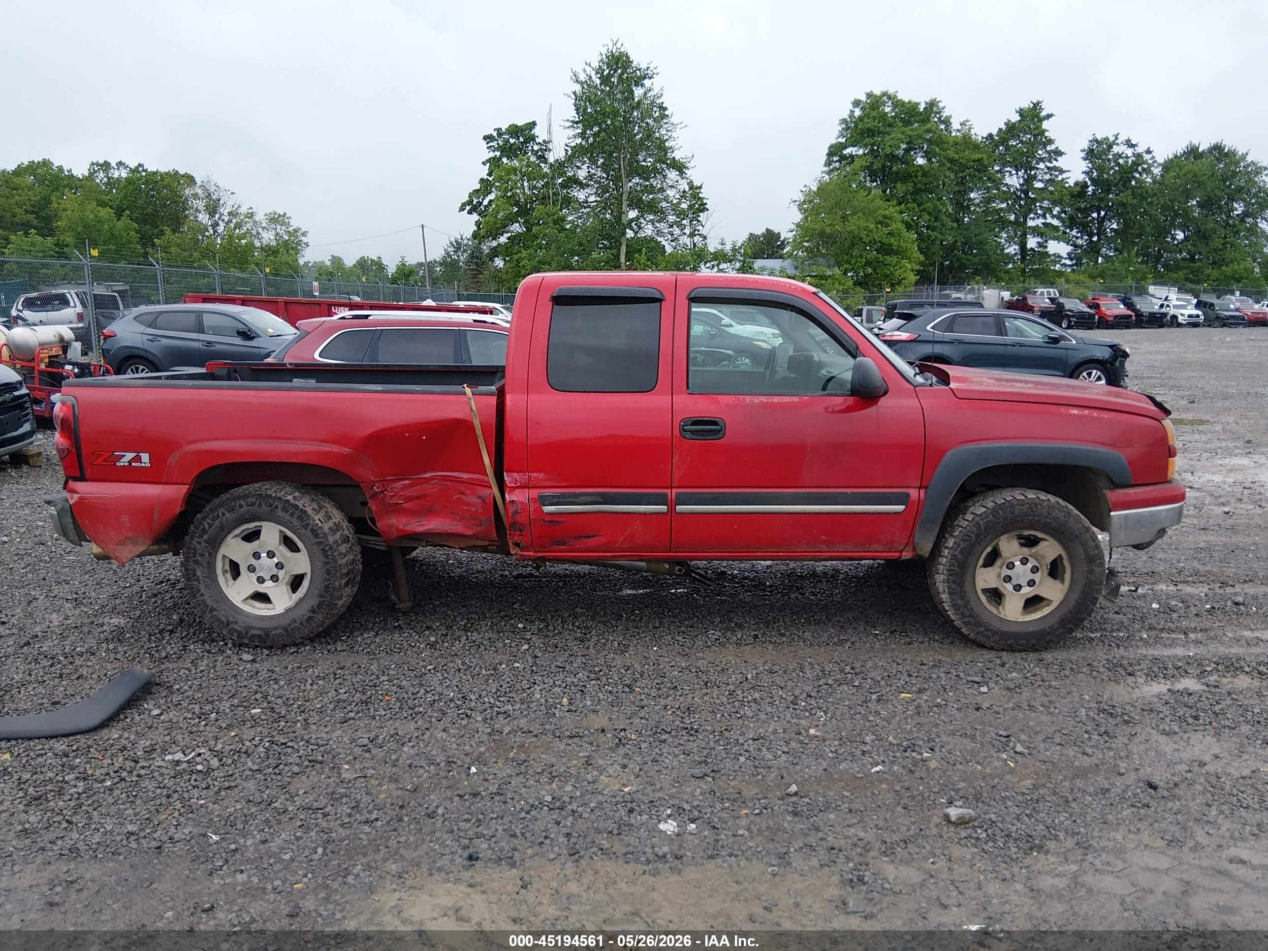 2006 Chevrolet Silverado 1500 Lt1 Red vin: 1GCEK19B96Z261772