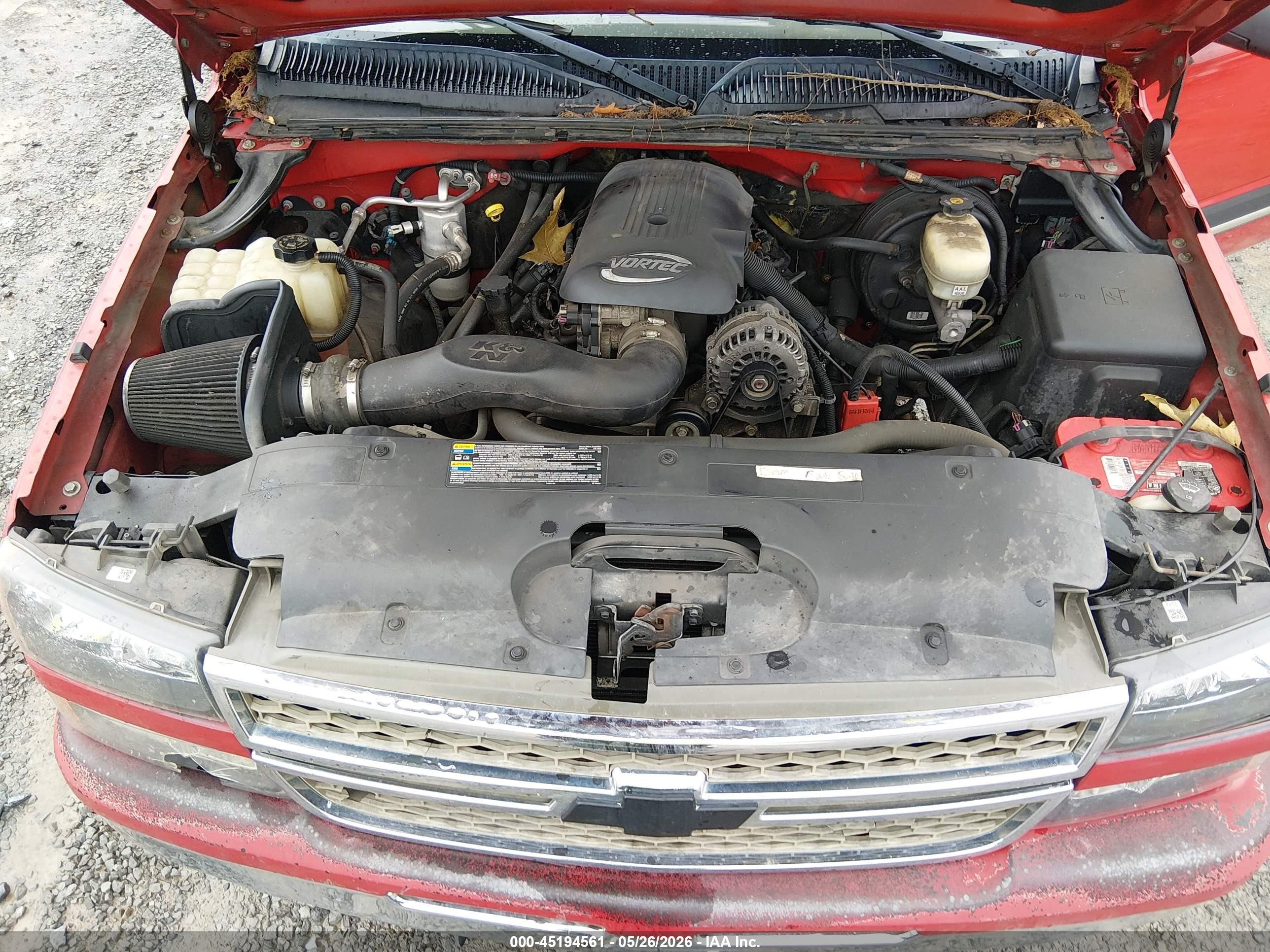 2006 Chevrolet Silverado 1500 Lt1 Red vin: 1GCEK19B96Z261772