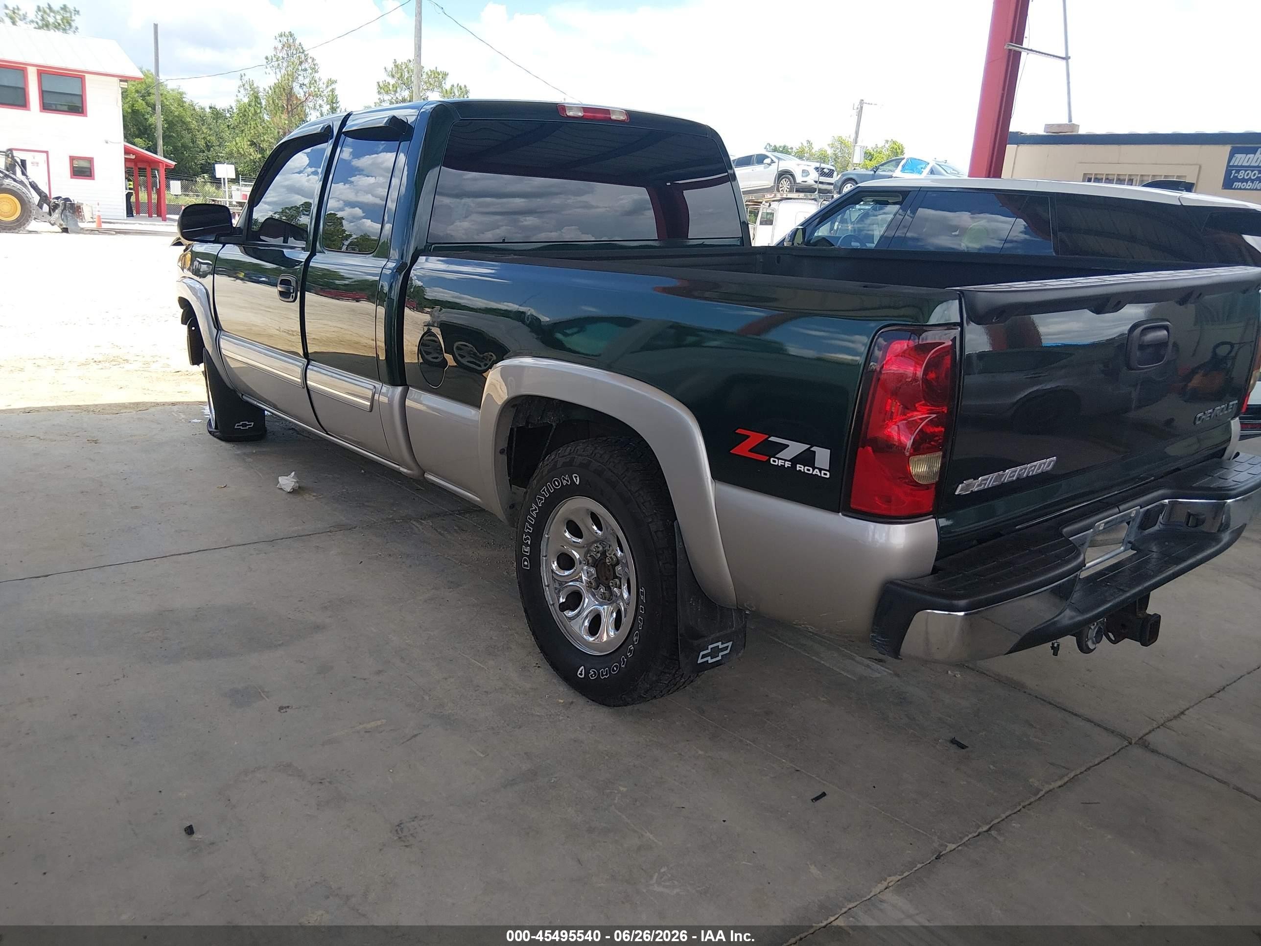 2005 Chevrolet Silverado 1500 Z71 Green vin: 1GCEK19BX5Z204317