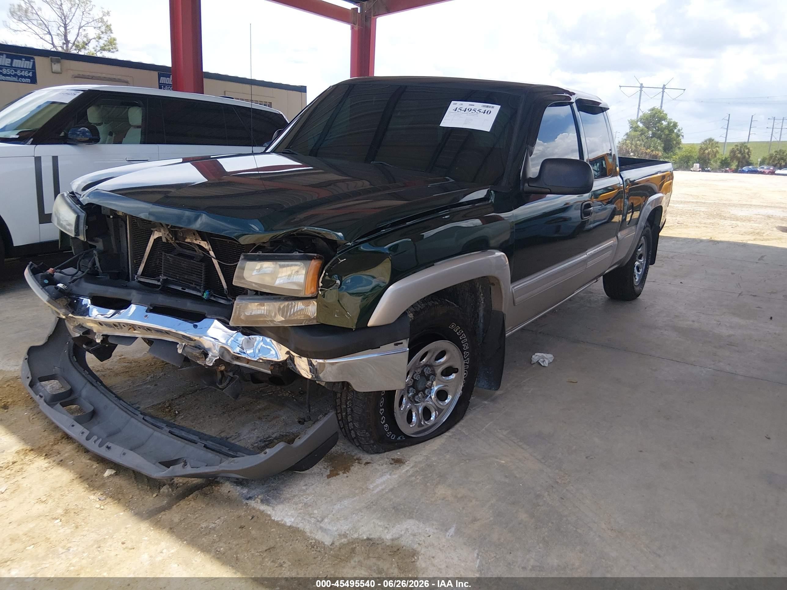 2005 Chevrolet Silverado 1500 Z71 Green vin: 1GCEK19BX5Z204317