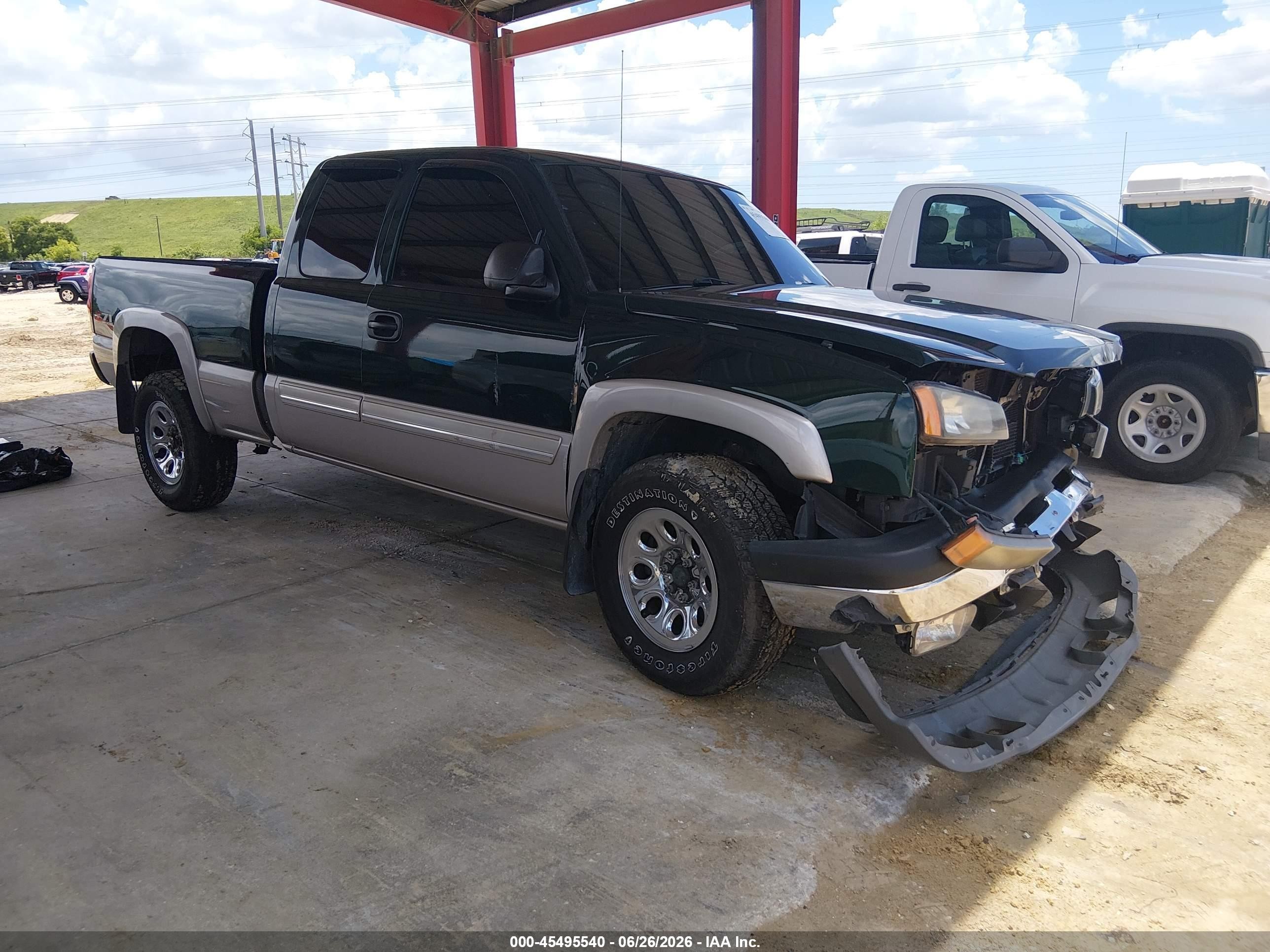 2005 Chevrolet Silverado 1500 Z71 Green vin: 1GCEK19BX5Z204317
