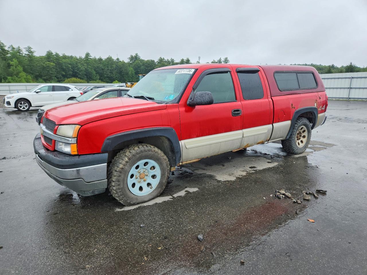 2005 Chevrolet Silverado K1500 Red vin: 1GCEK19BX5Z336980