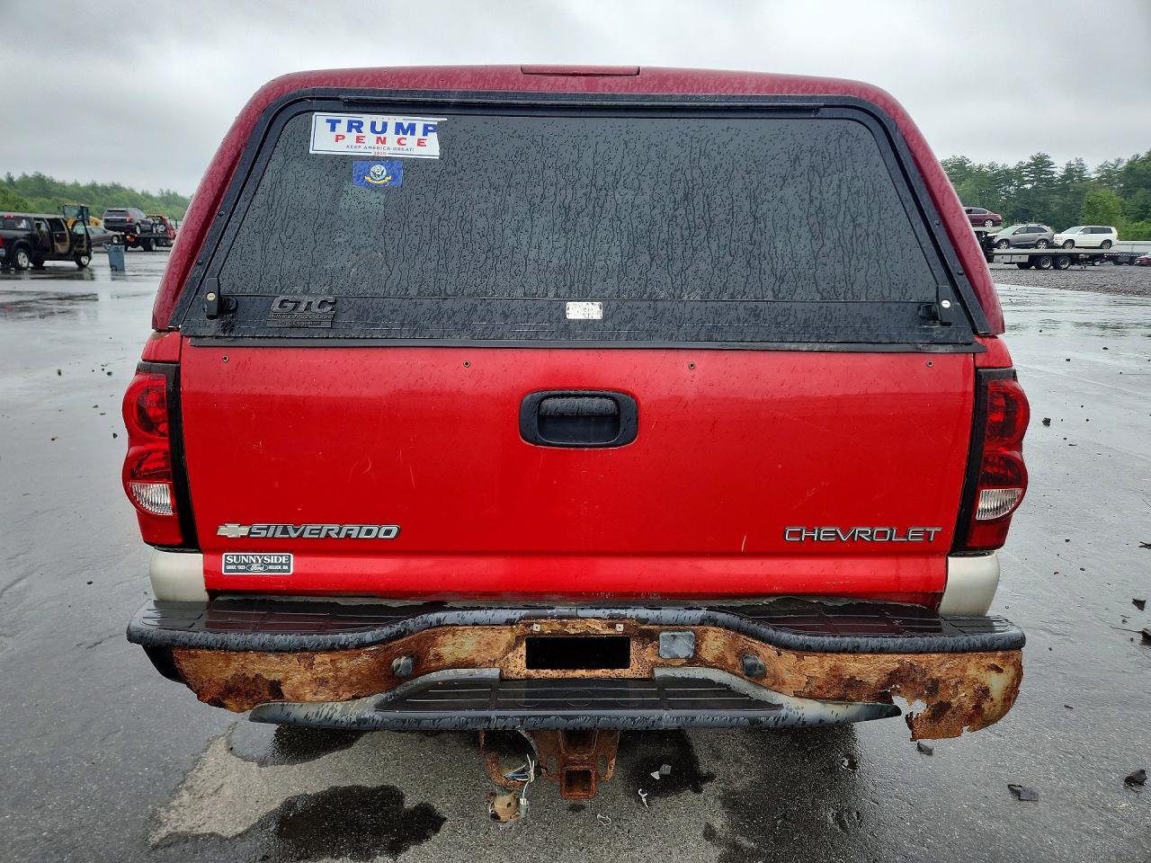 2005 Chevrolet Silverado K1500 Red vin: 1GCEK19BX5Z336980