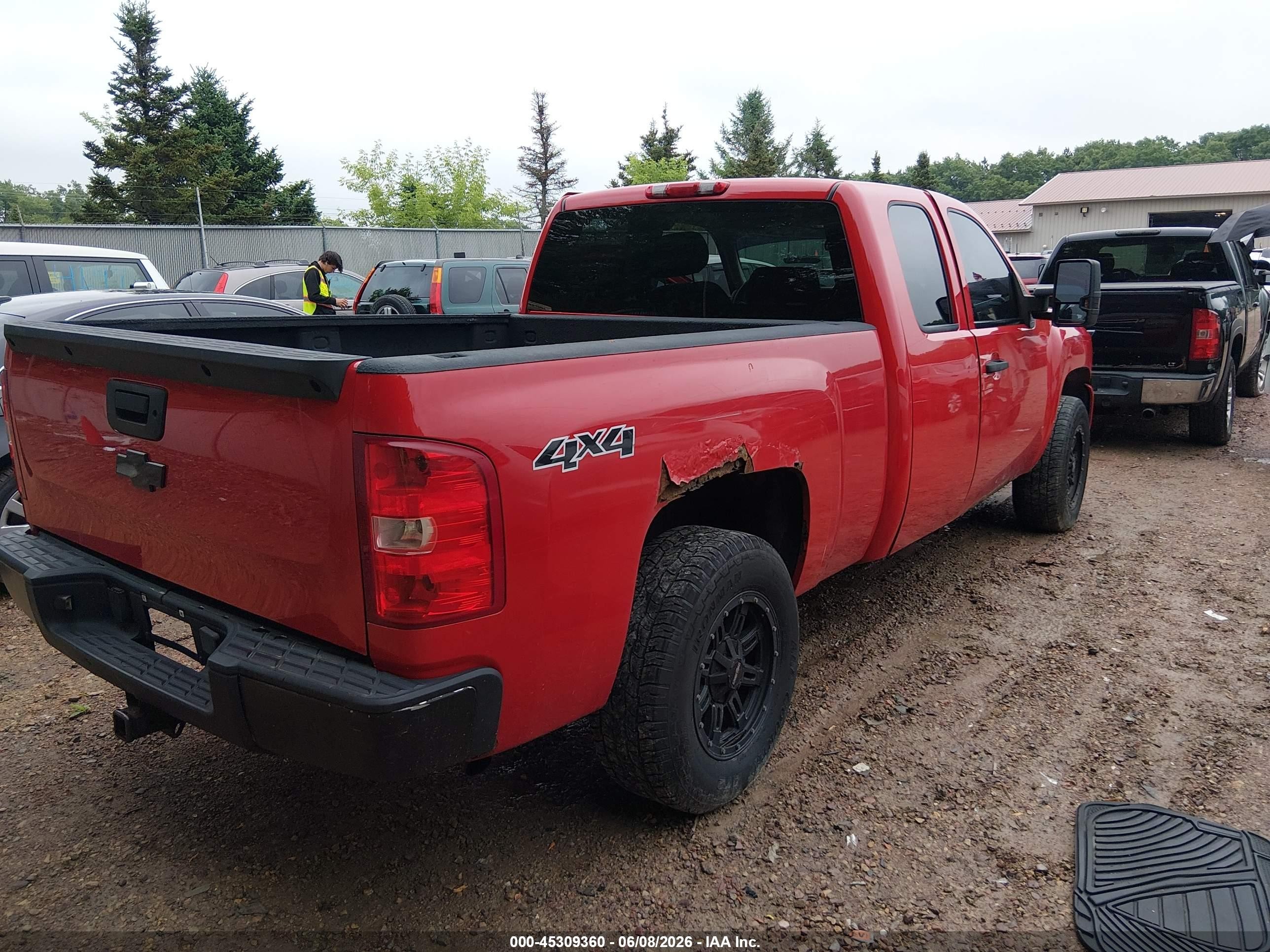 2008 Chevrolet Silverado 1500 Work Truck Red vin: 1GCEK19C08Z222502