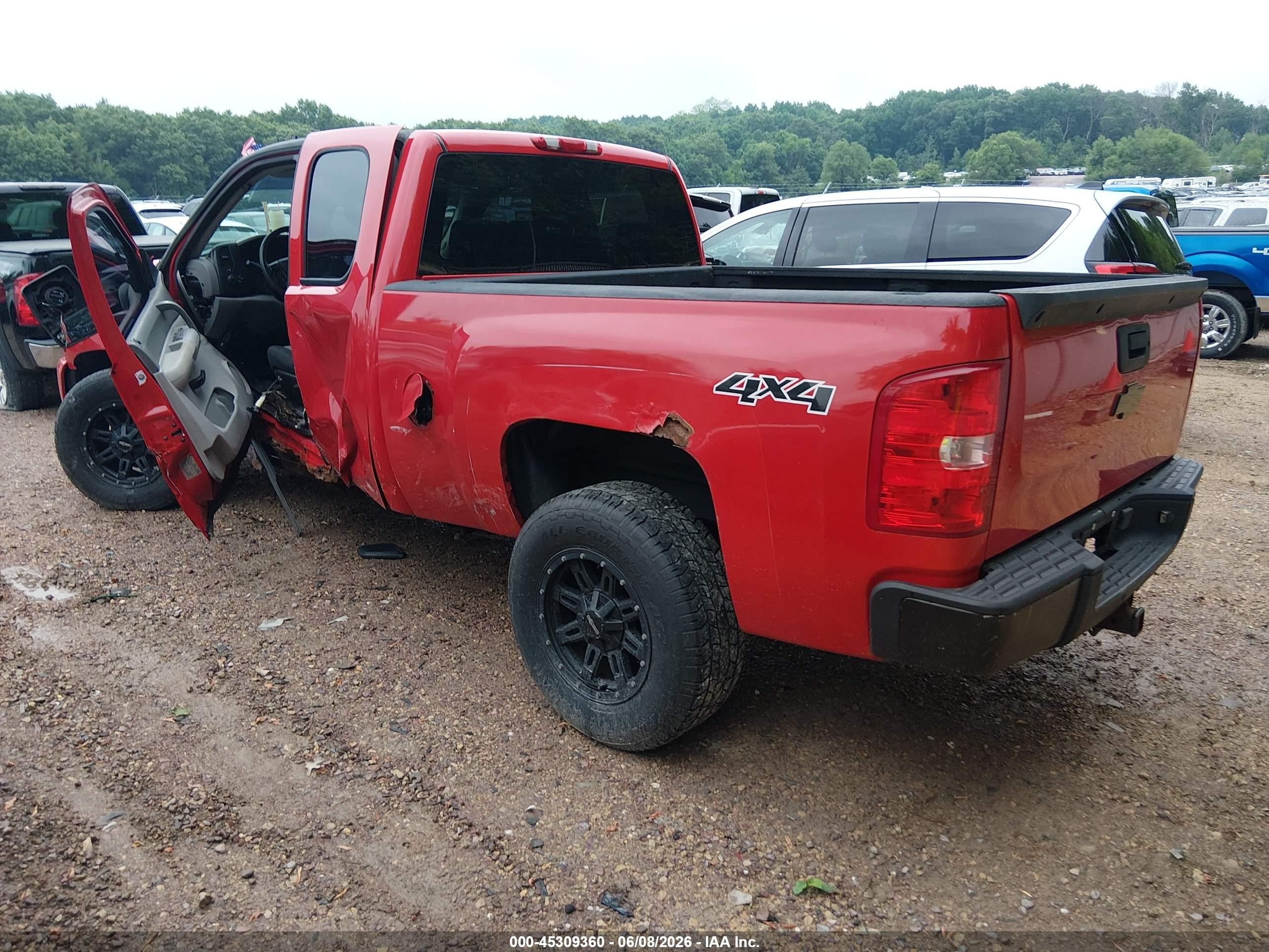 2008 Chevrolet Silverado 1500 Work Truck Red vin: 1GCEK19C08Z222502