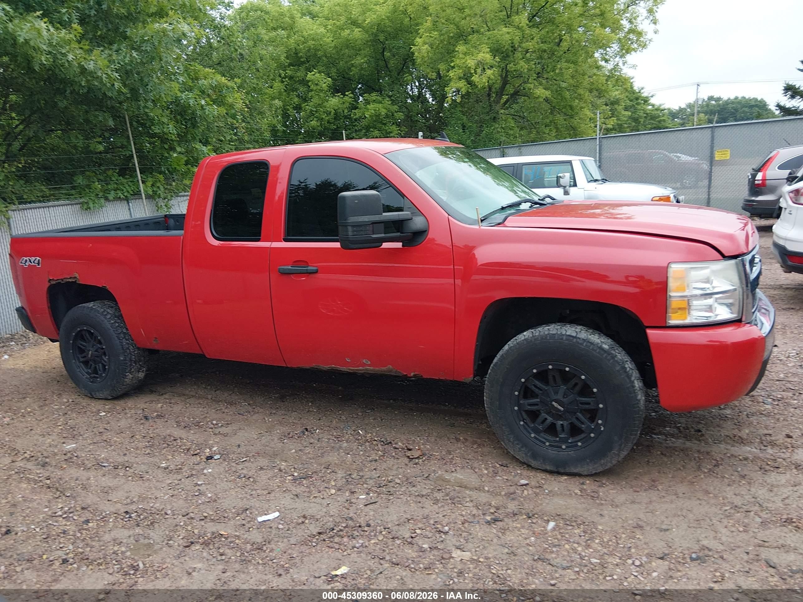 2008 Chevrolet Silverado 1500 Work Truck Red vin: 1GCEK19C08Z222502