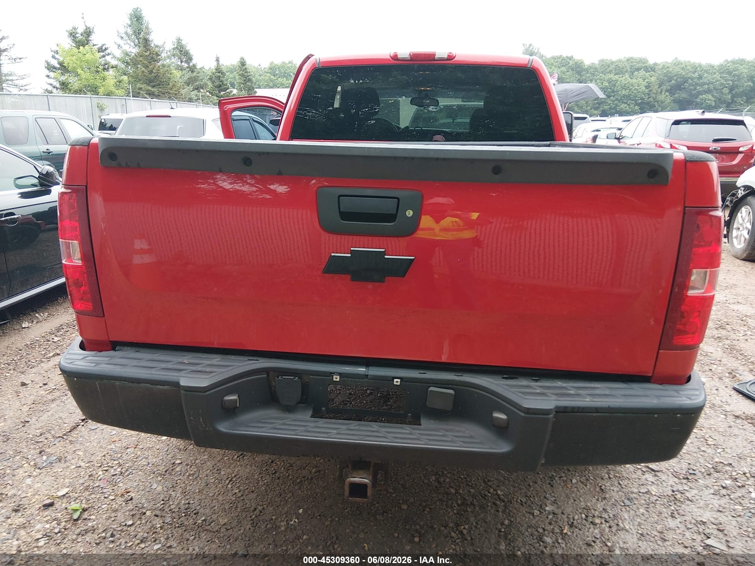 2008 Chevrolet Silverado 1500 Work Truck Red vin: 1GCEK19C08Z222502