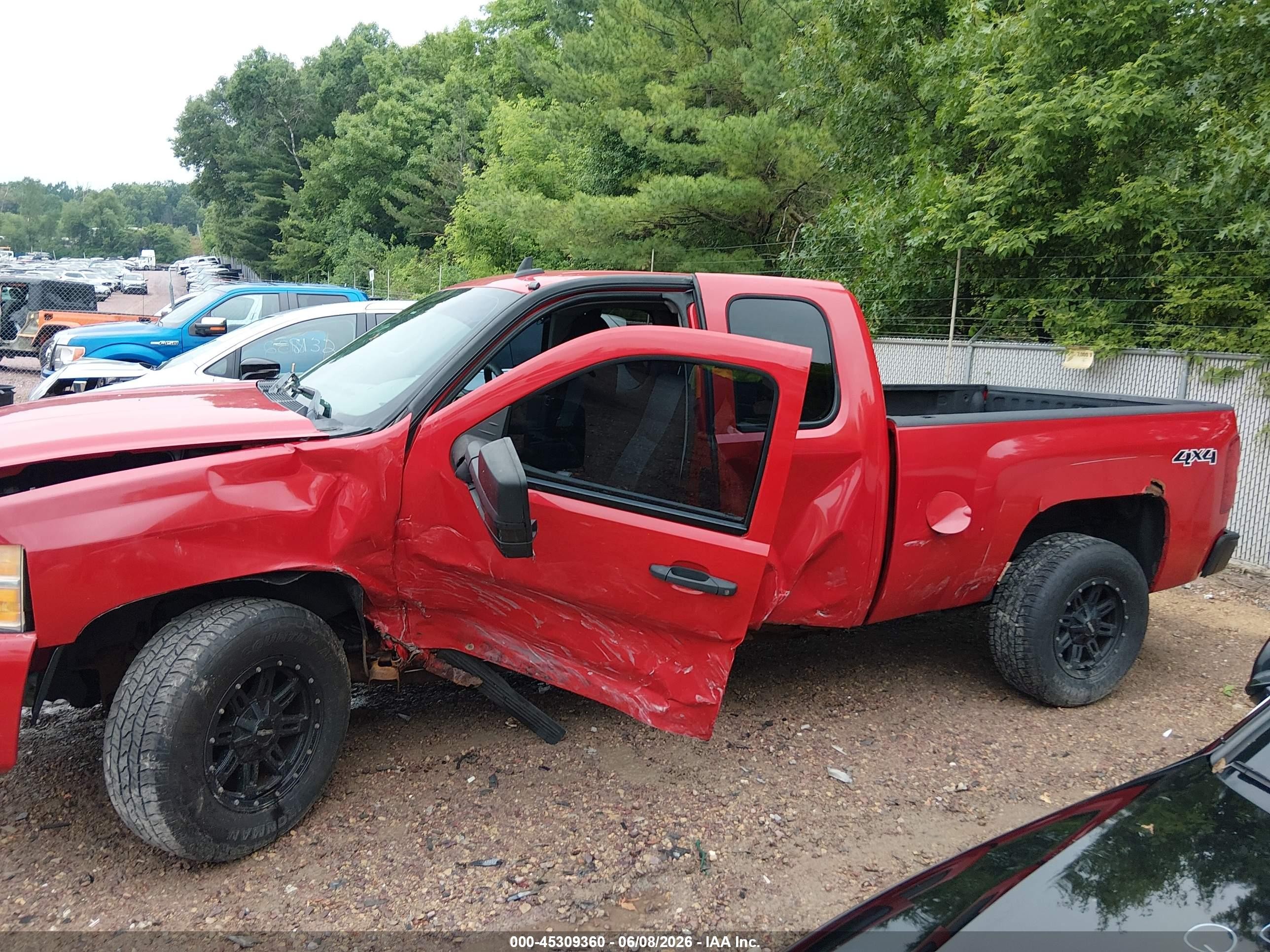 2008 Chevrolet Silverado 1500 Work Truck Red vin: 1GCEK19C08Z222502