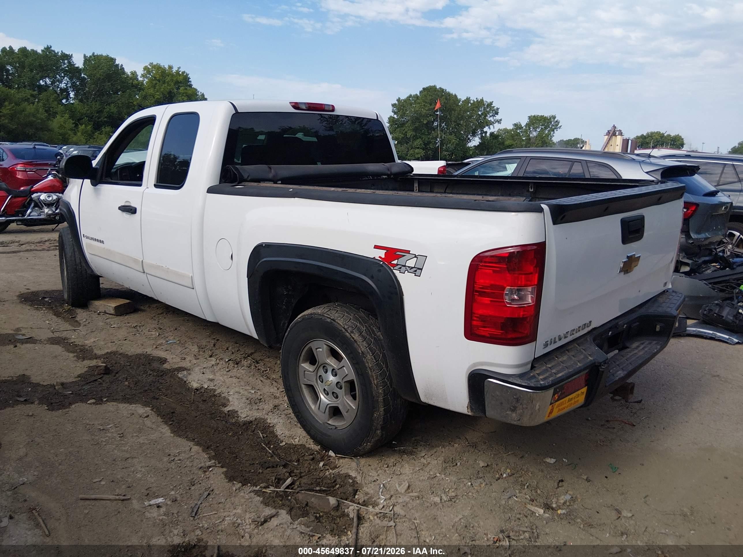 2007 Chevrolet Silverado 1500 Lt1 White vin: 1GCEK19C17Z502671
