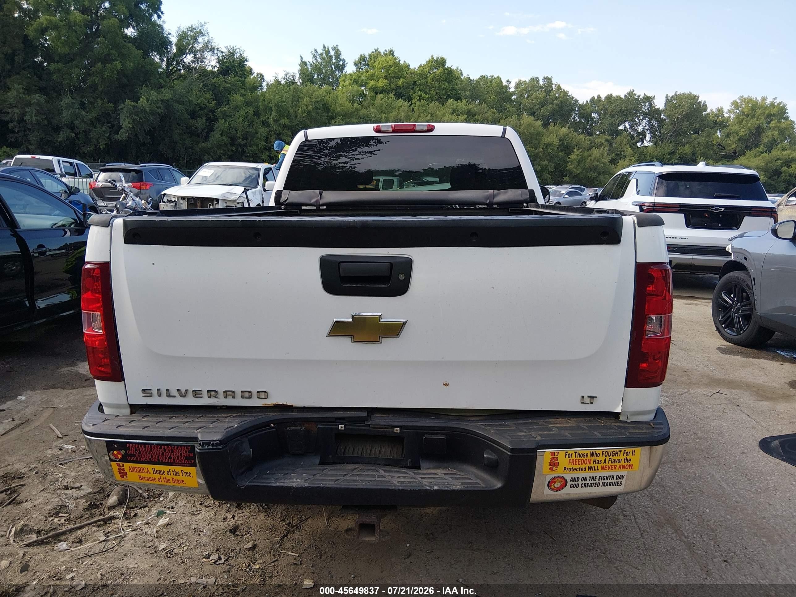 2007 Chevrolet Silverado 1500 Lt1 White vin: 1GCEK19C17Z502671